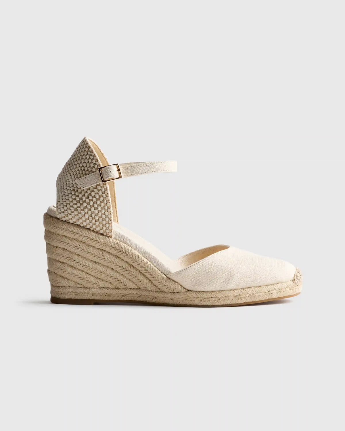 Canvas Espadrille Wedge Sandal