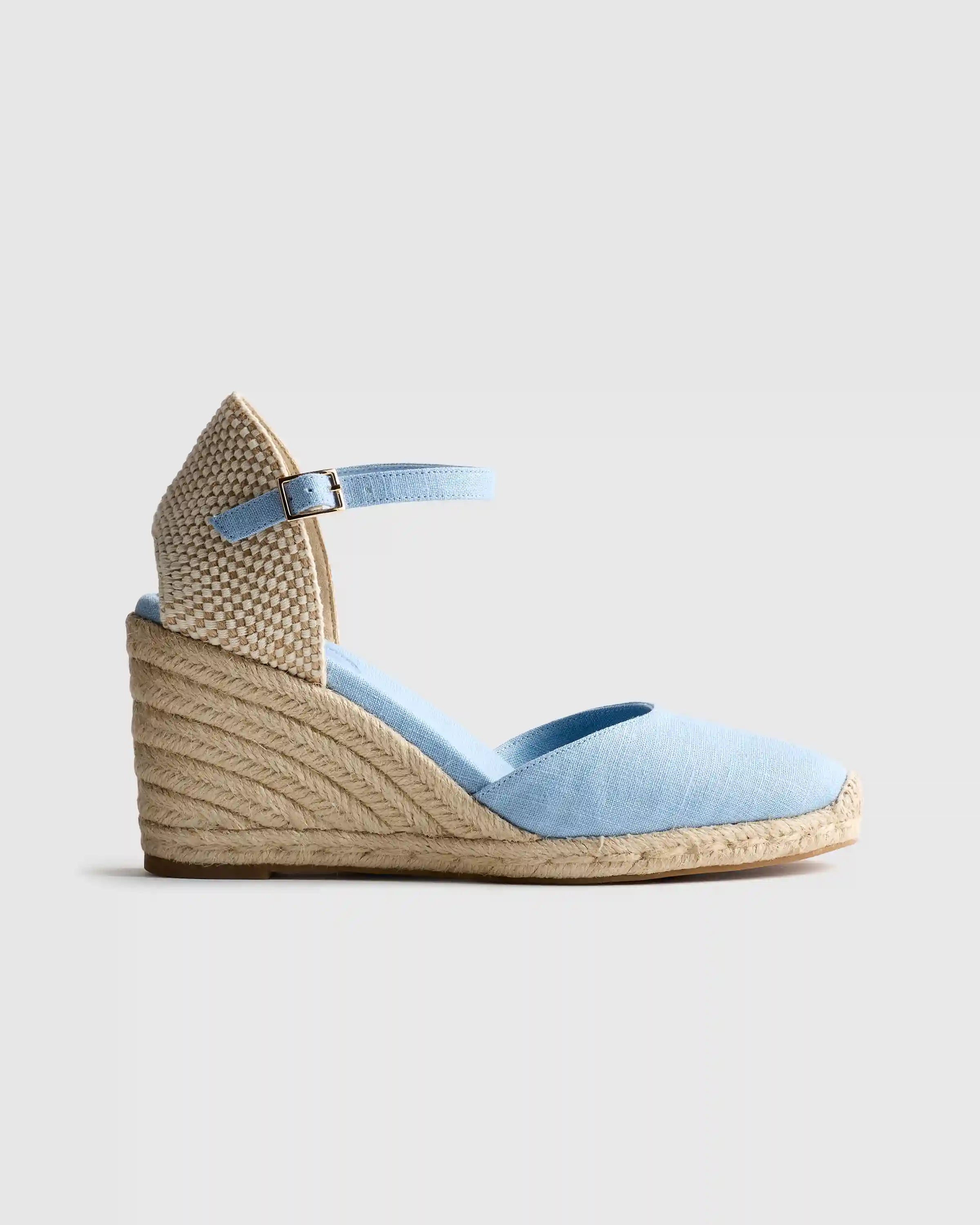 Canvas Espadrille Wedge Sandal