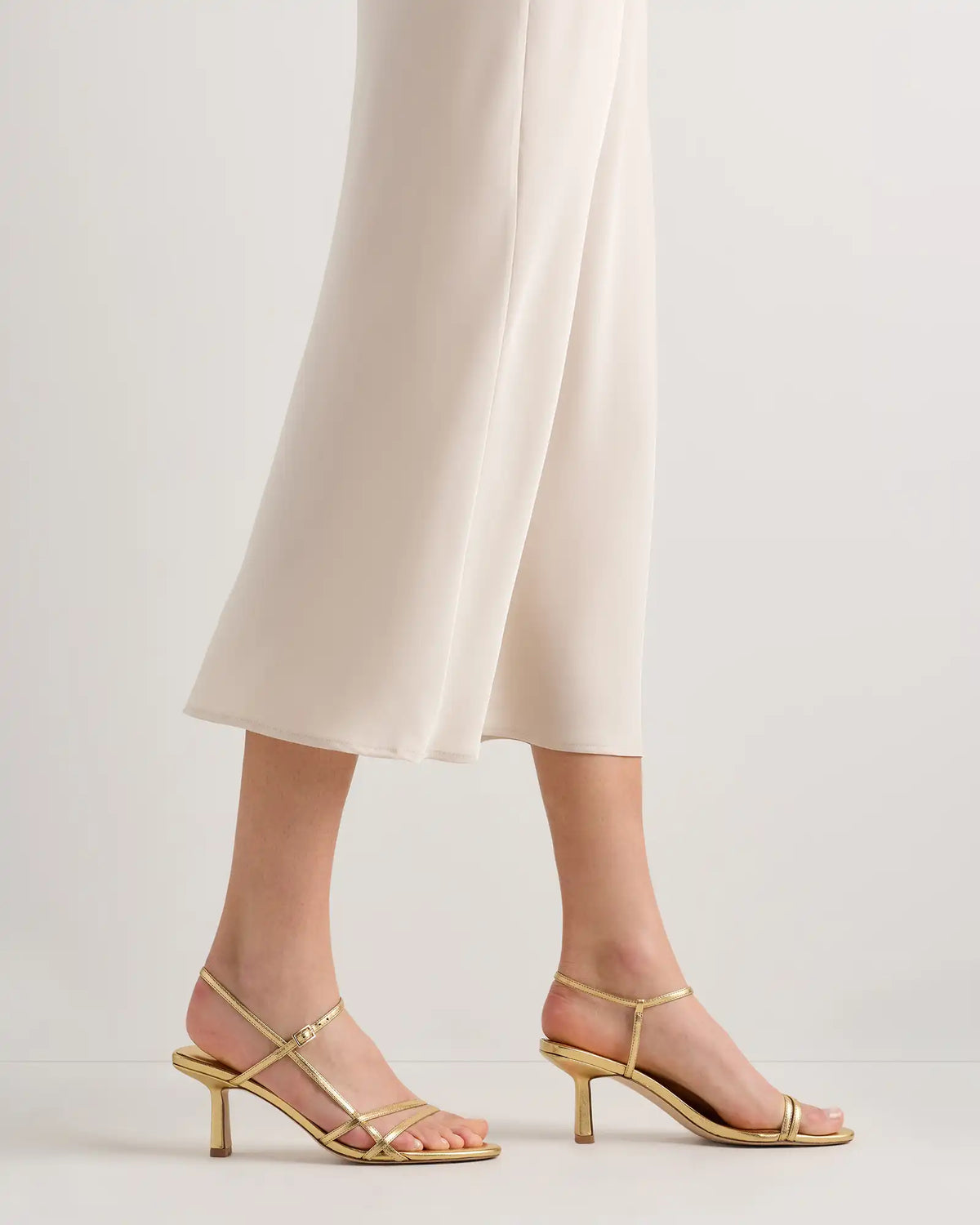 Italian Leather 70mm Strappy Heel
