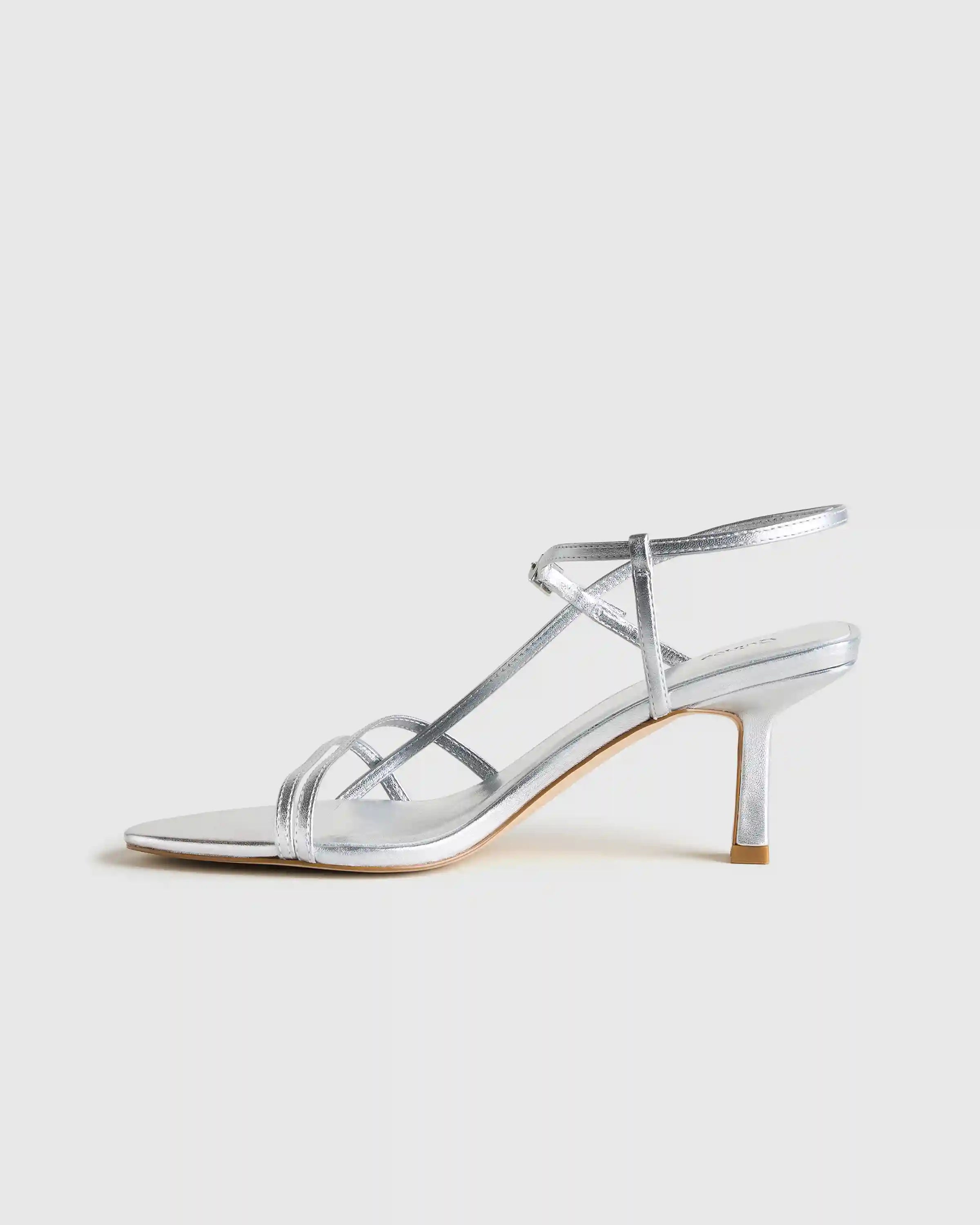 Italian Leather 70mm Strappy Heel