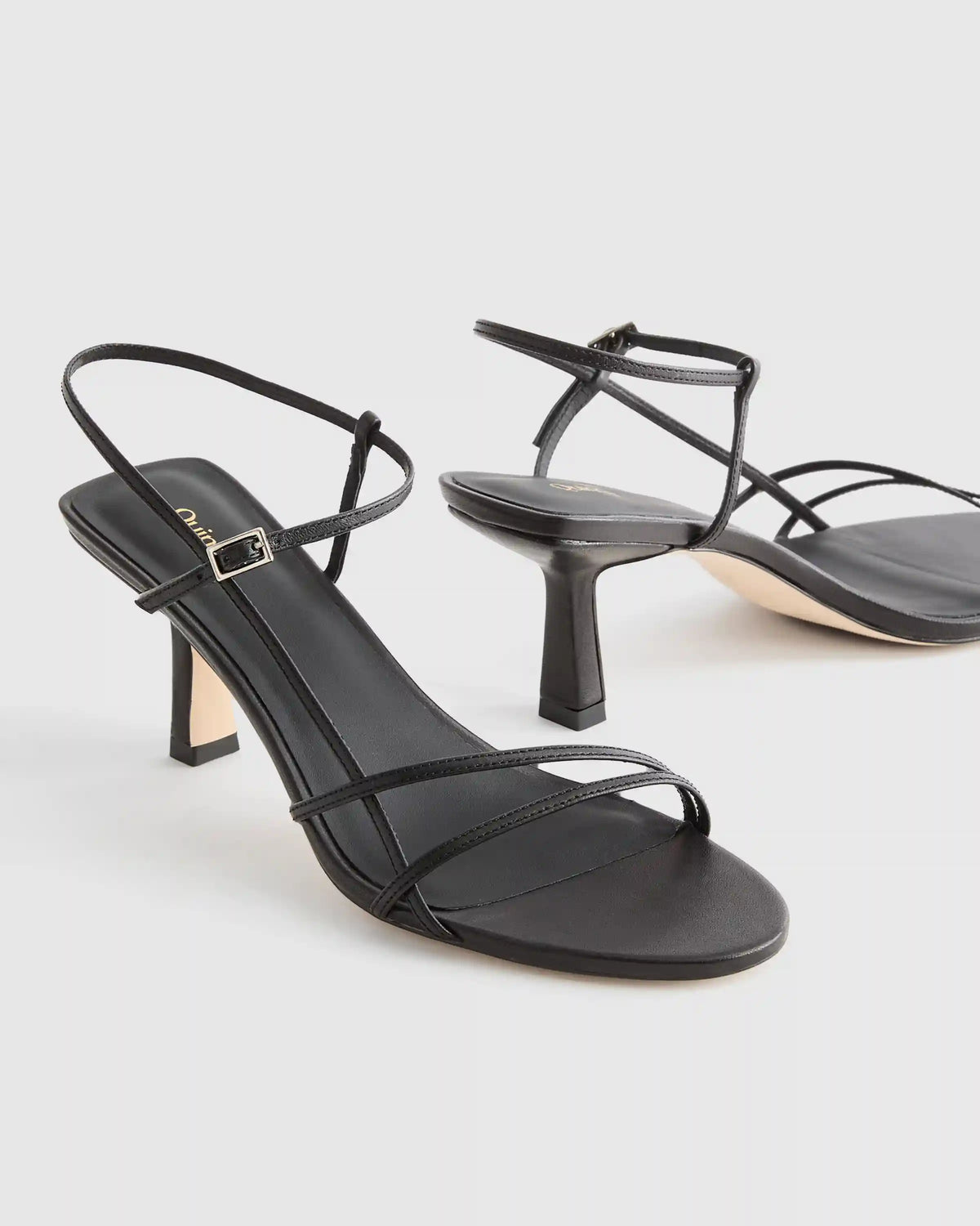 Italian Leather 70mm Strappy Heel