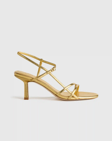Italian Leather 70mm Strappy Heel