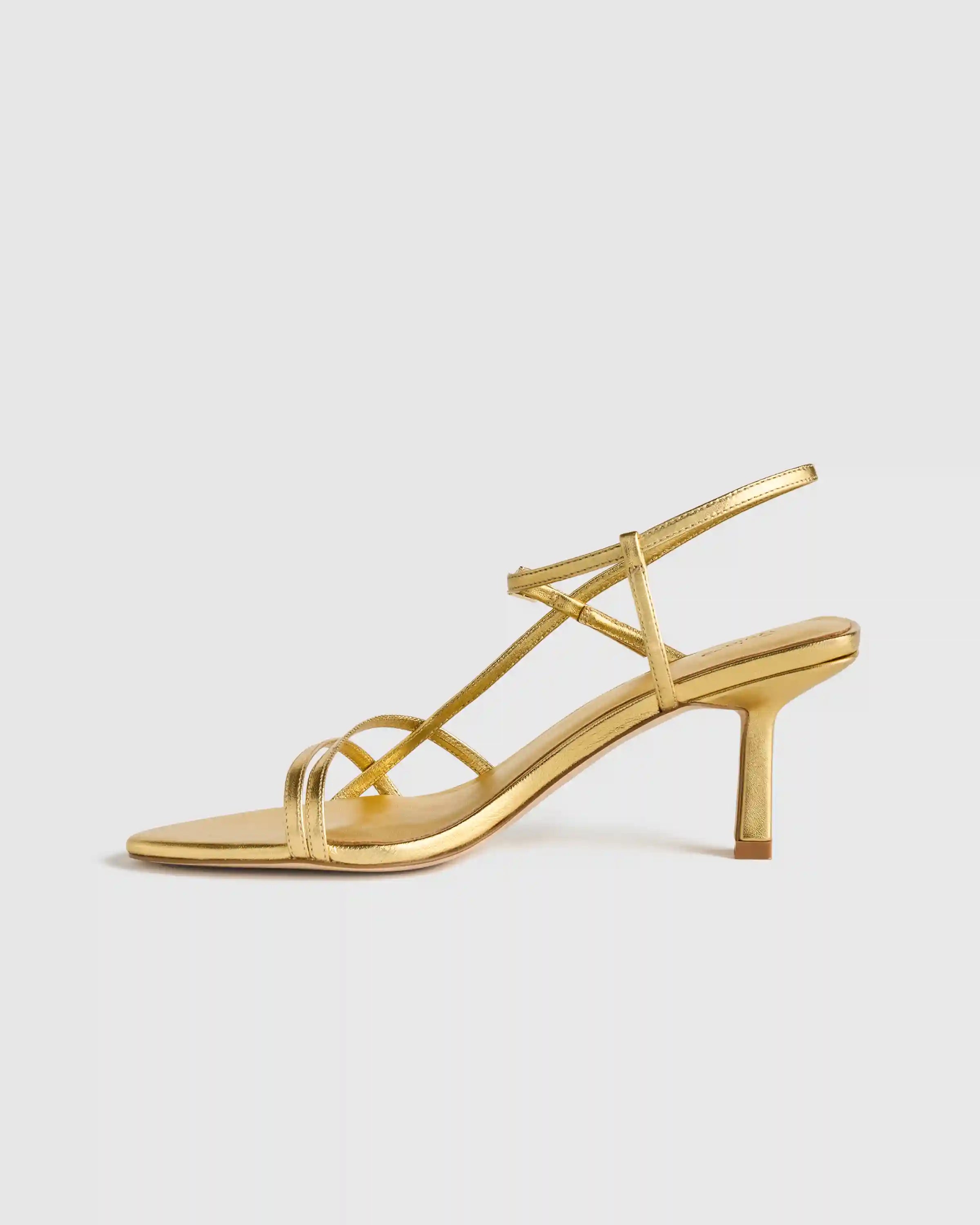 Italian Leather 70mm Strappy Heel