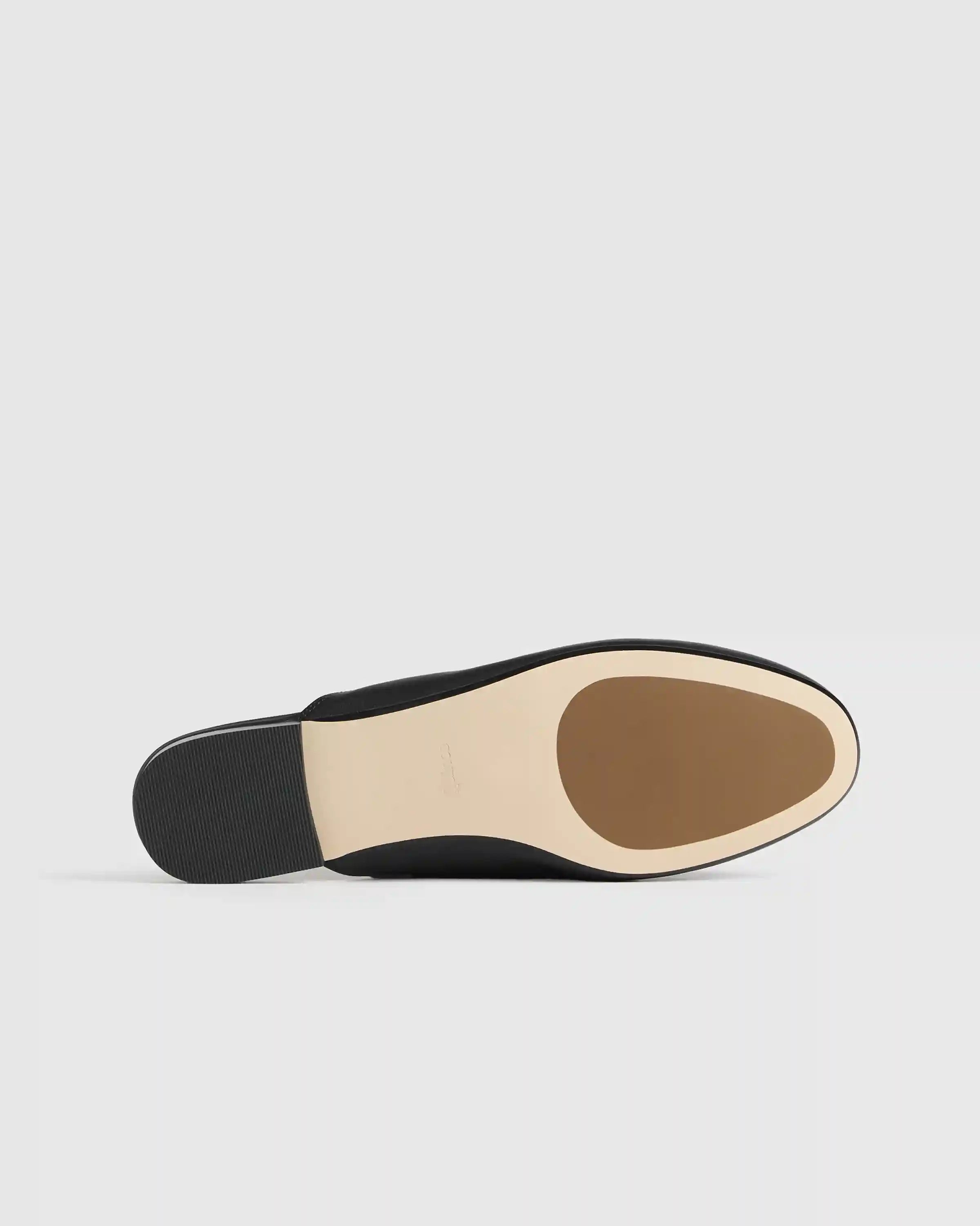 Italian Leather Horsebit Loafer Mule