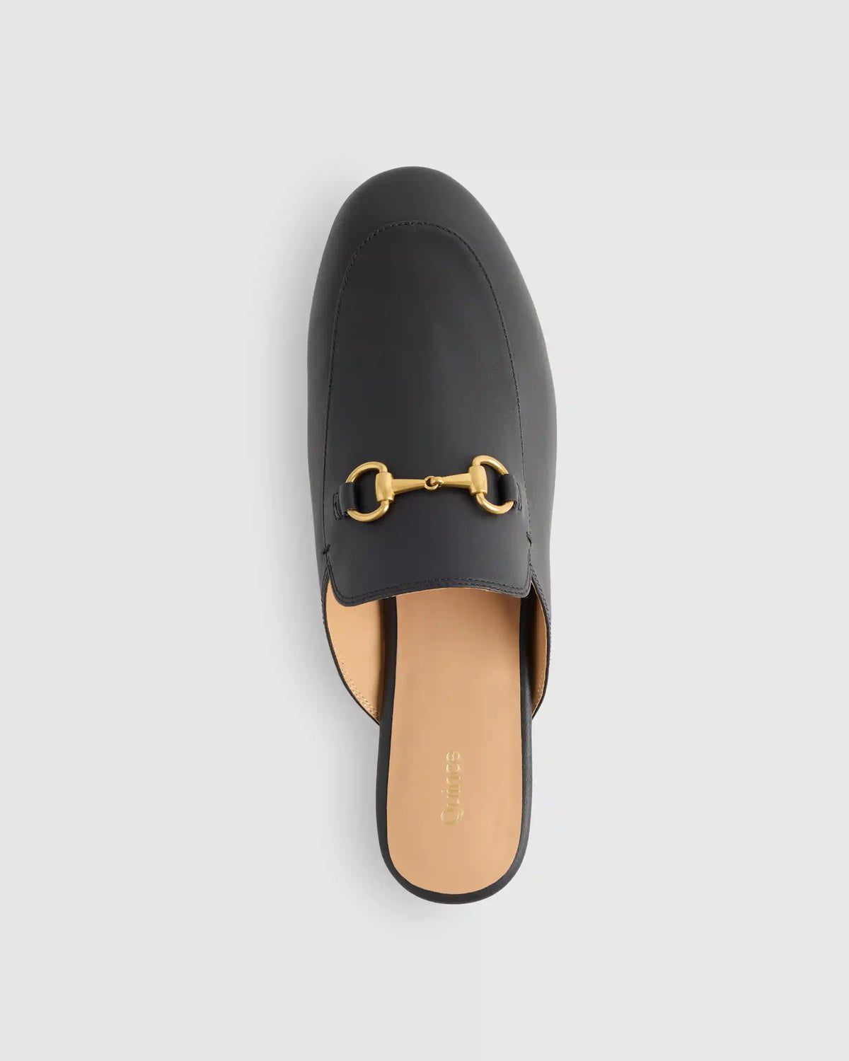 Italian Leather Horsebit Loafer Mule