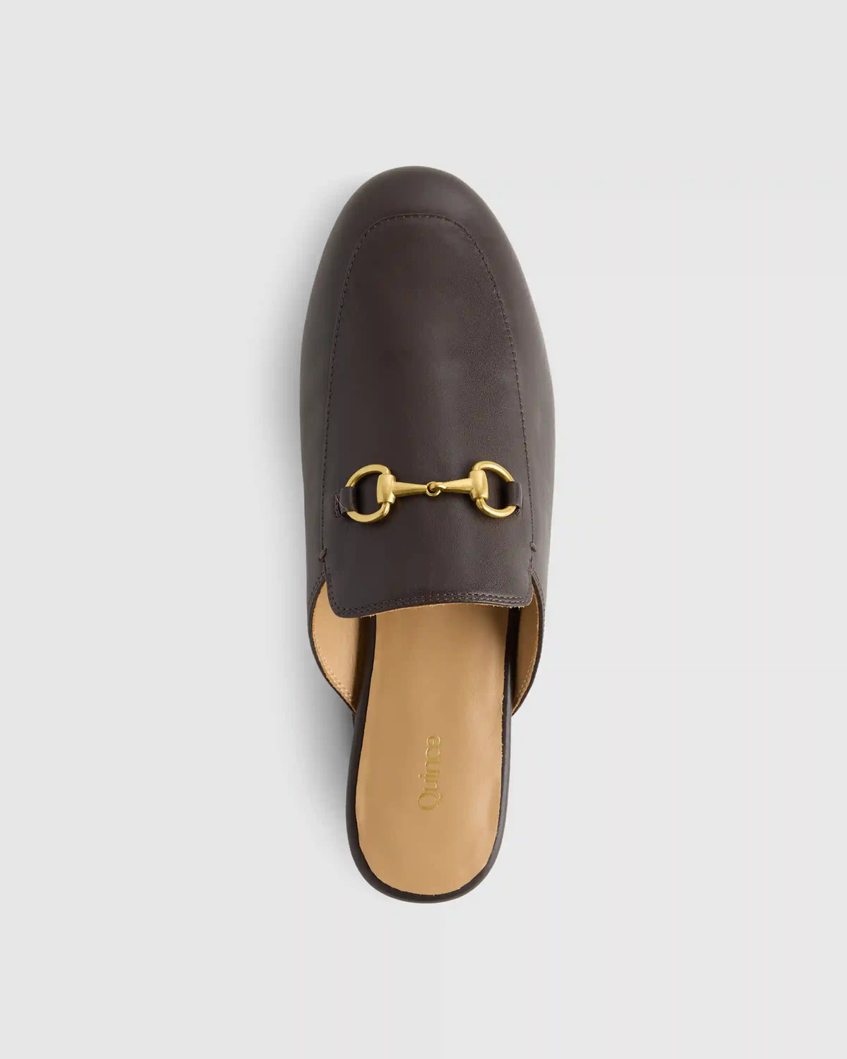 Italian Leather Horsebit Loafer Mule