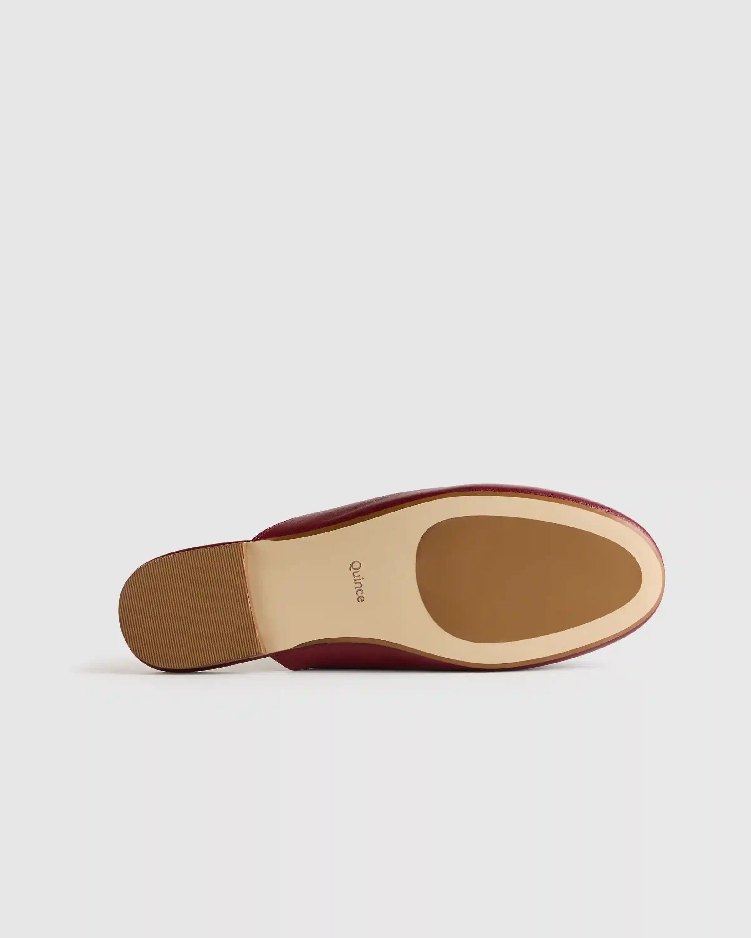 Italian Leather Horsebit Loafer Mule