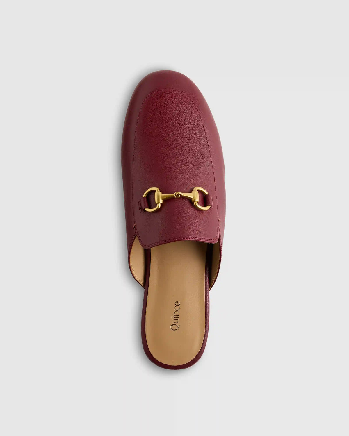 Italian Leather Horsebit Loafer Mule