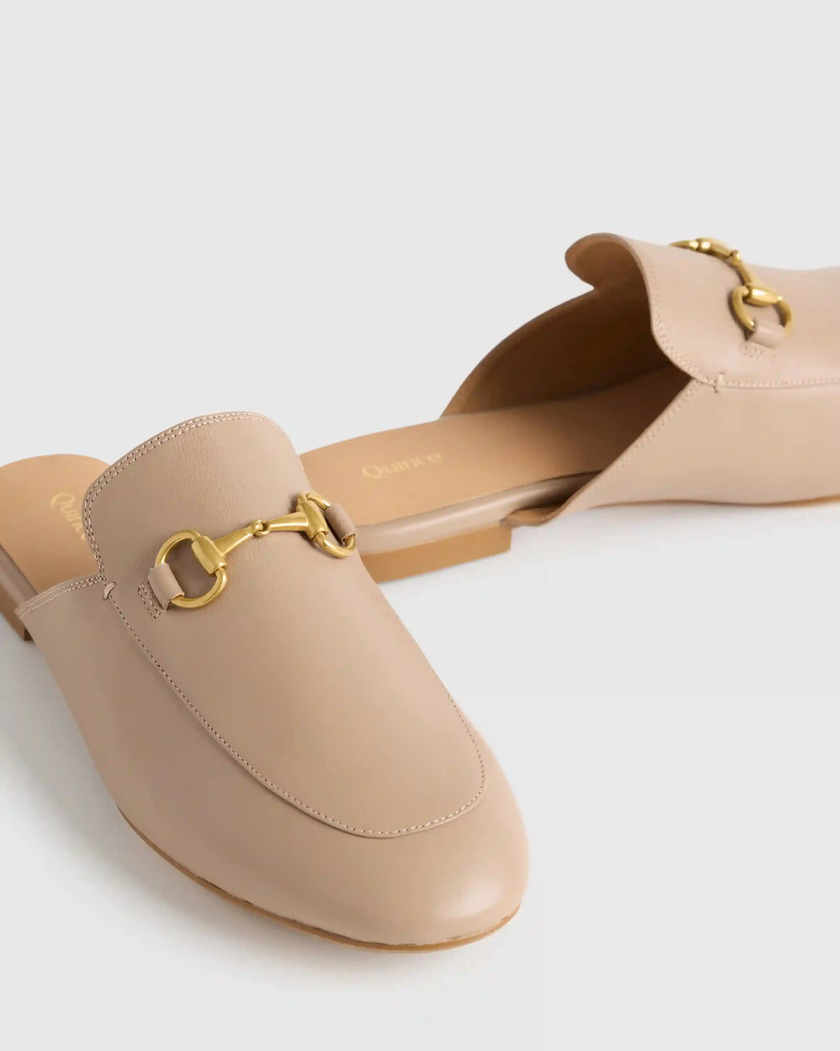 Italian Leather Horsebit Loafer Mule