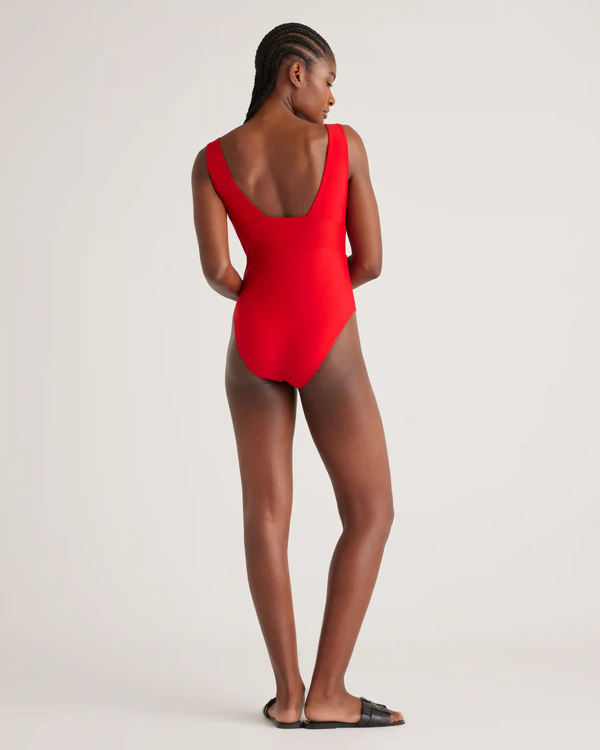 Italian Plunge One-Piece Swimsuit