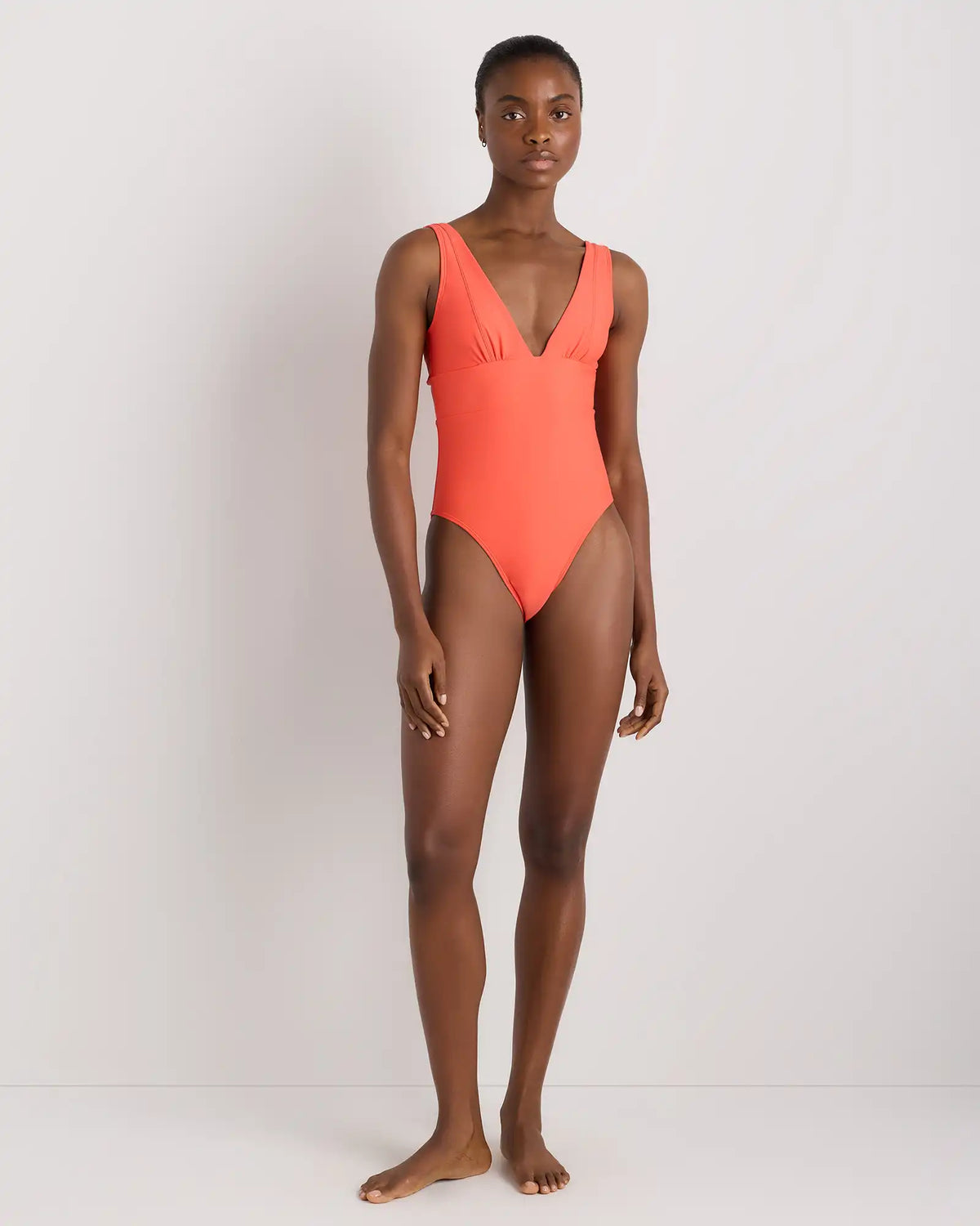 Italian Plunge One-Piece Swimsuit