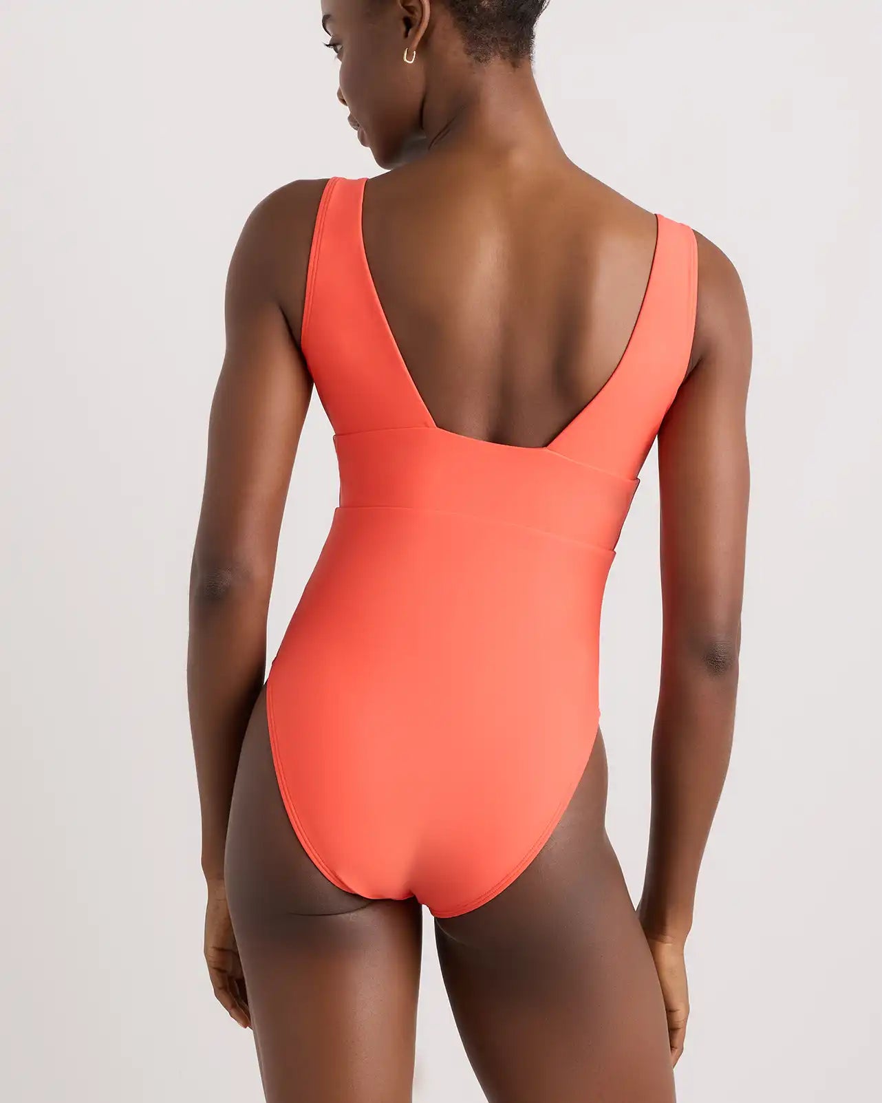 Italian Plunge One-Piece Swimsuit