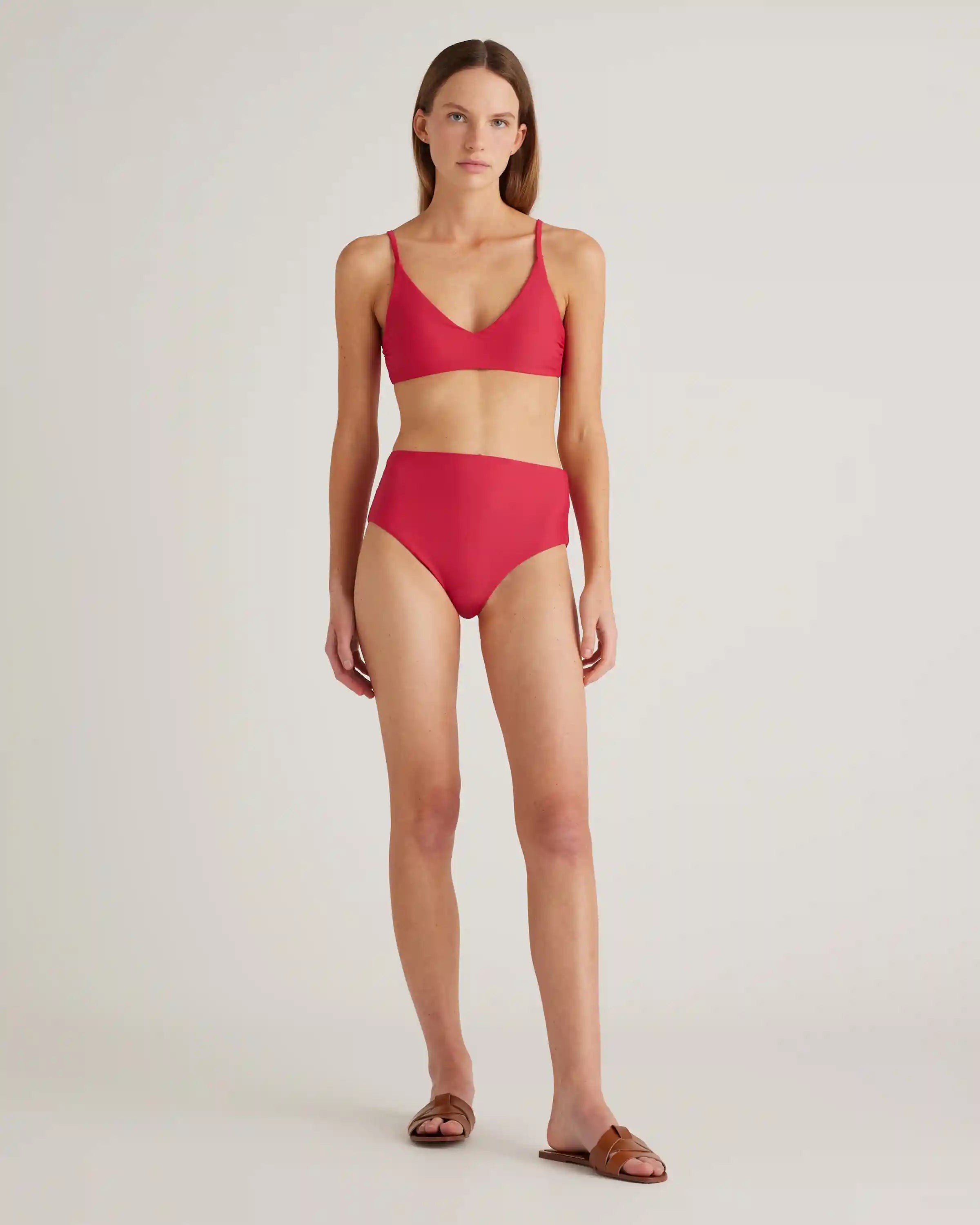 Italian V-Neck Bikini Top