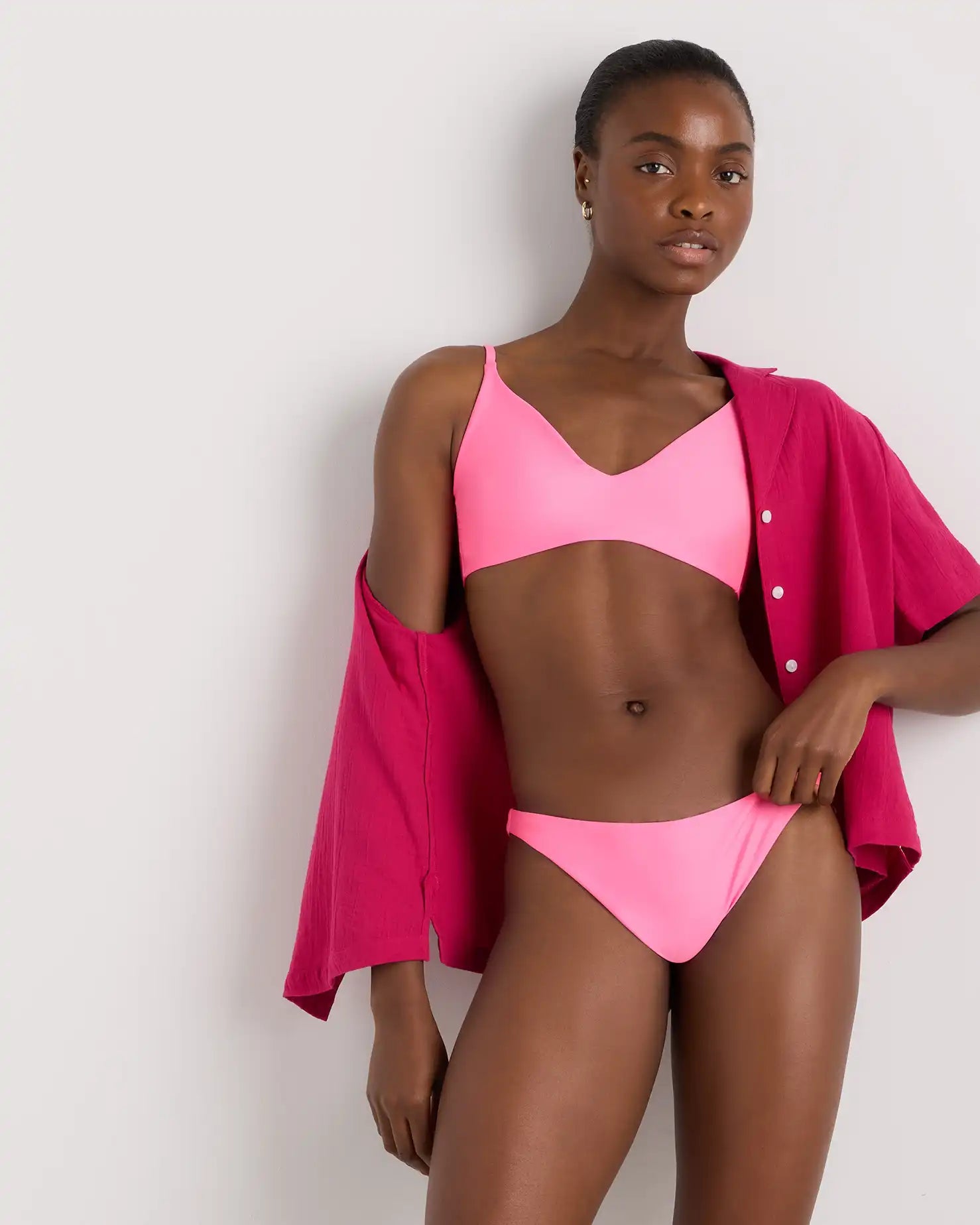 Italian V-Neck Bikini Top