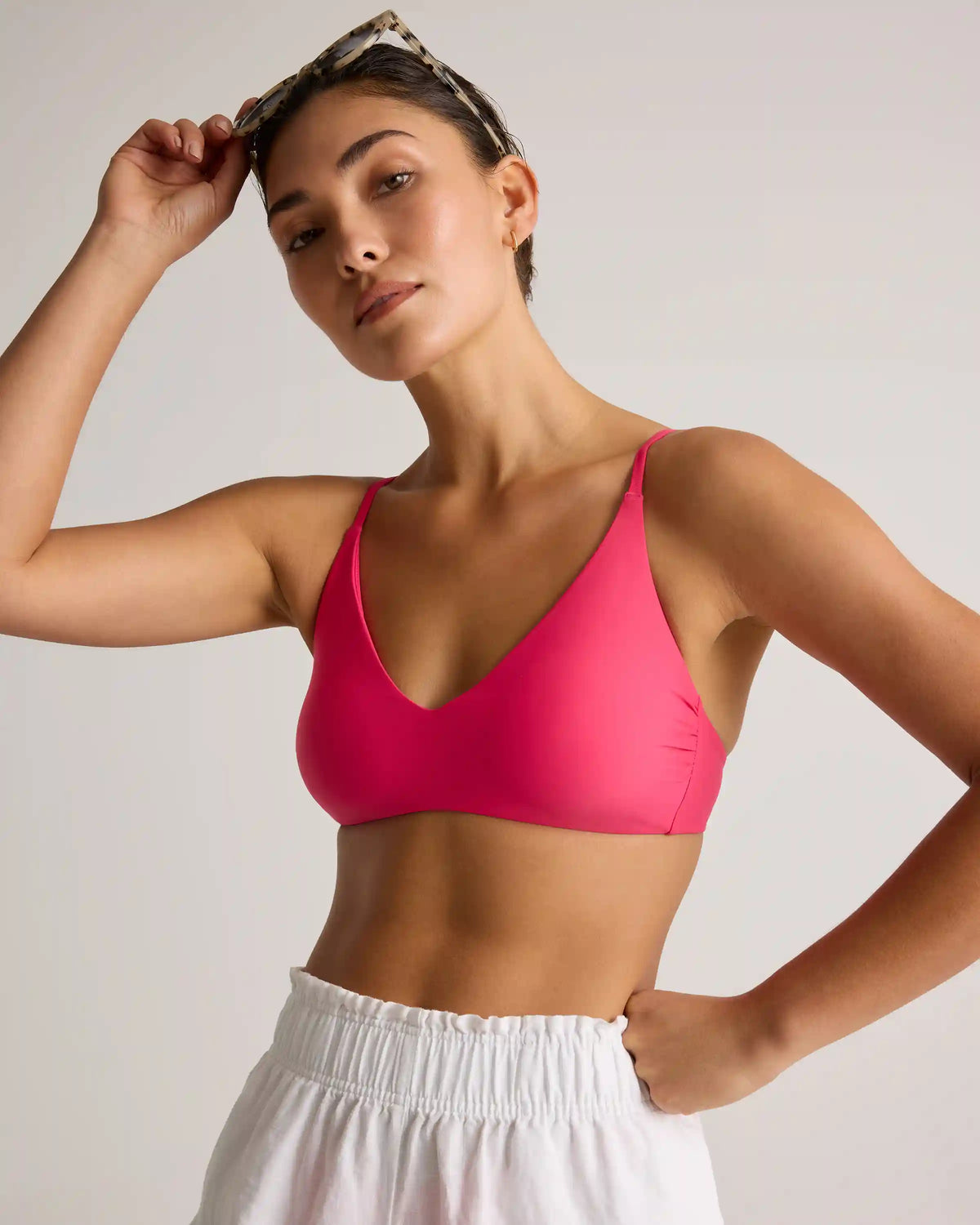 Italian V-Neck Bikini Top
