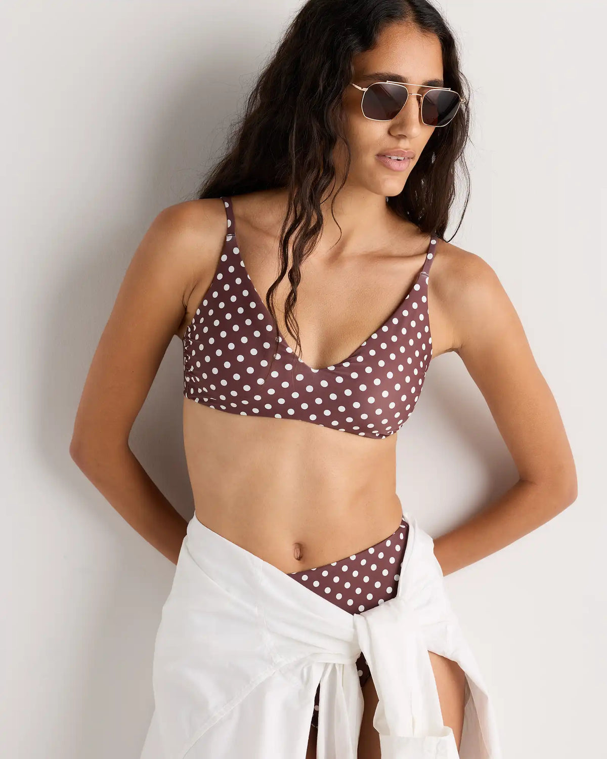 Italian V-Neck Bikini Top