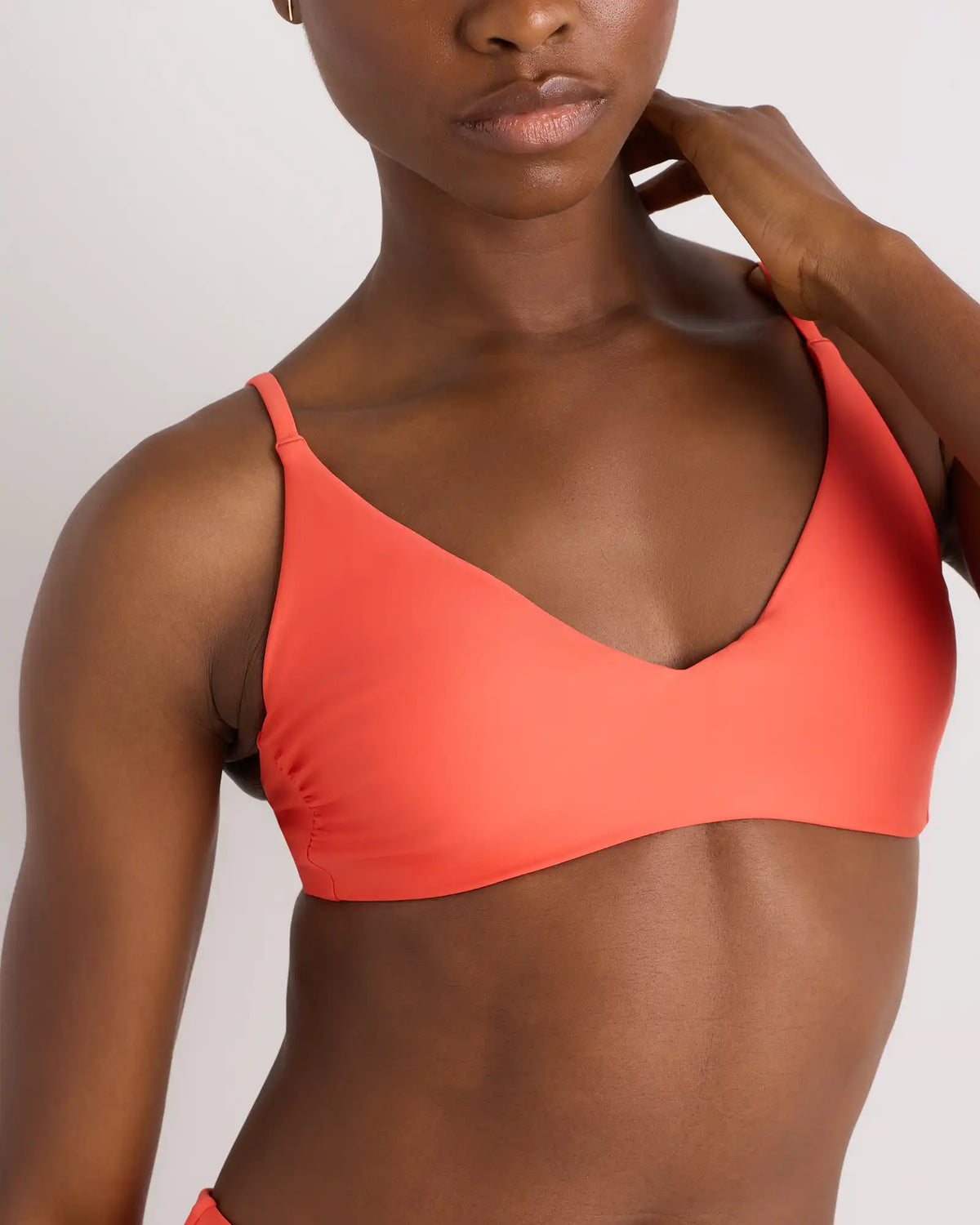 Italian V-Neck Bikini Top