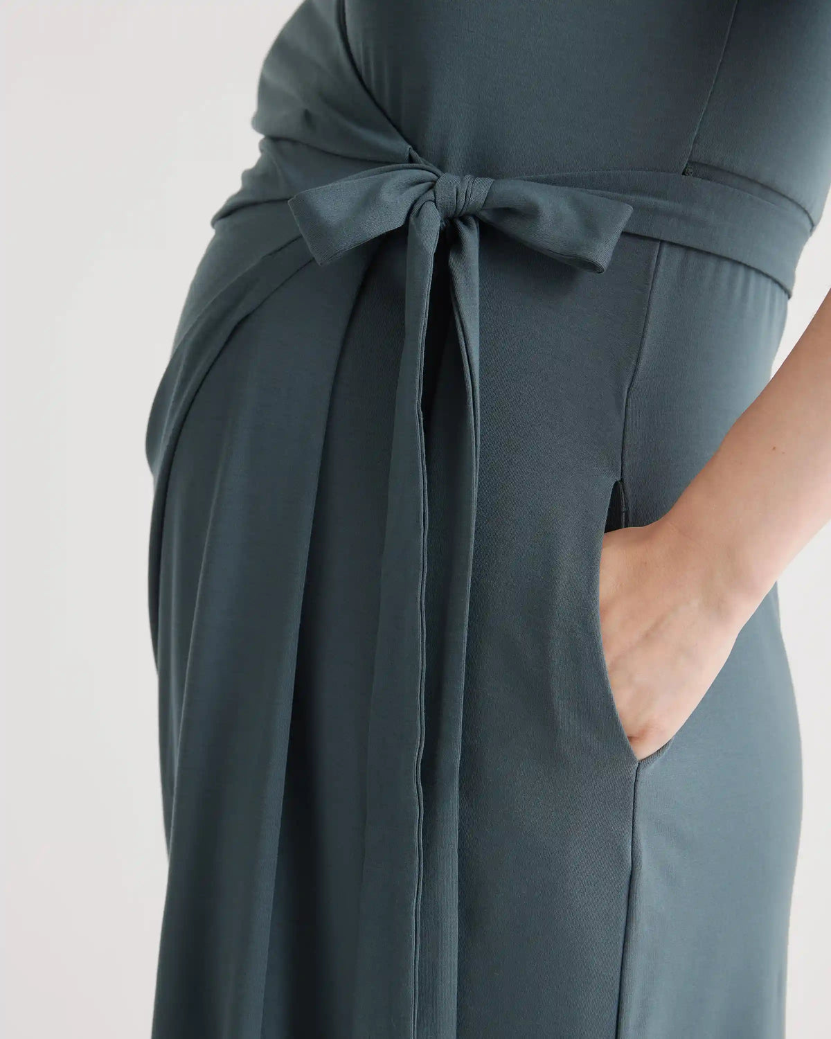 Tencel Jersey Maternity & Nursing Wrap Dress