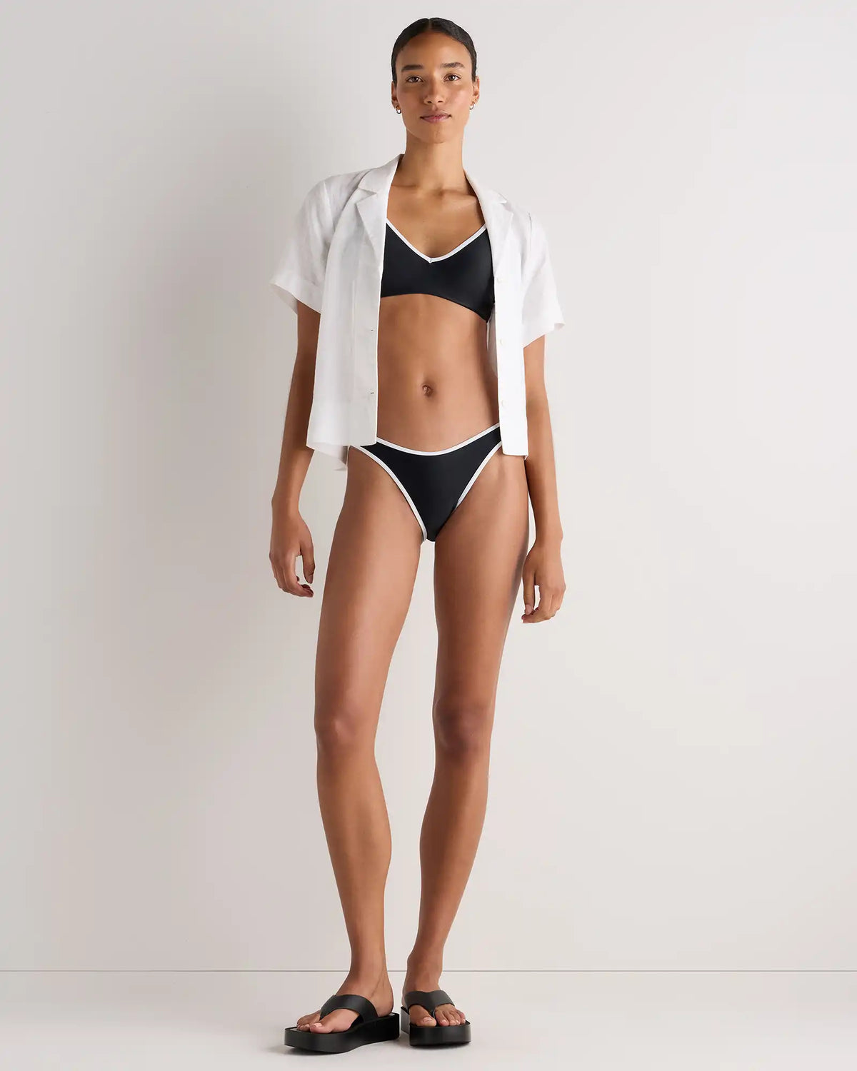 Italian High-Leg Bikini Bottom