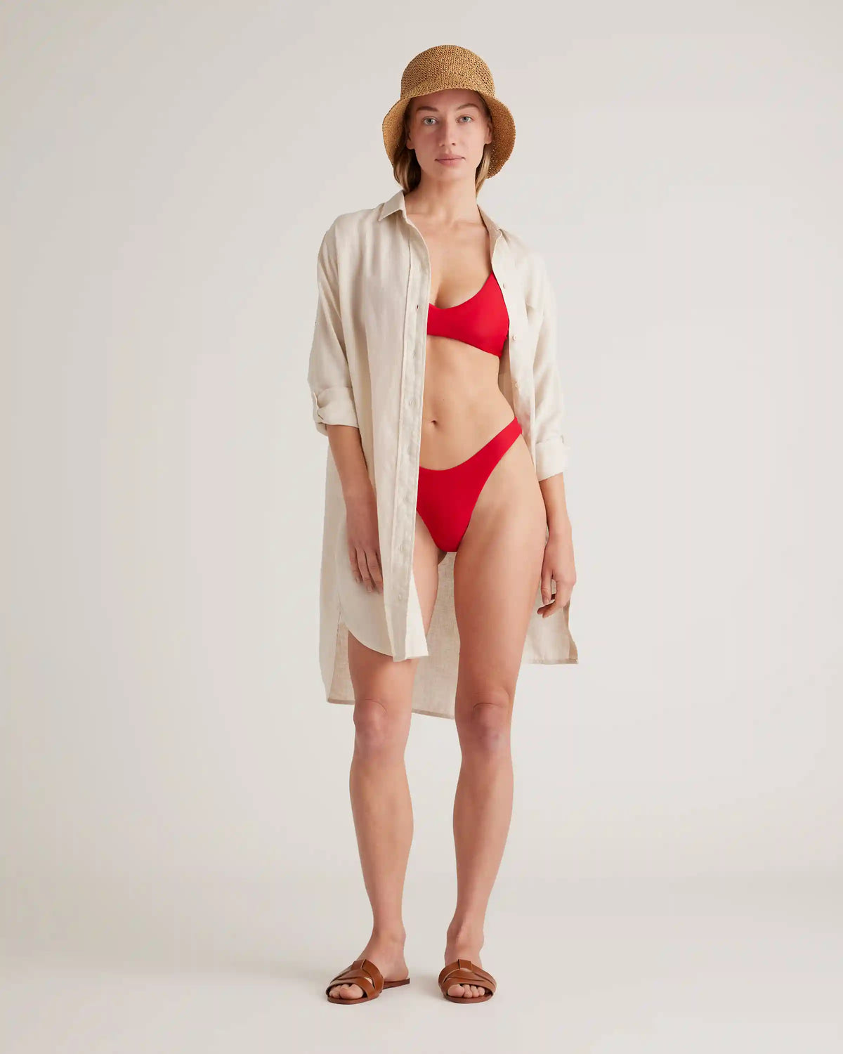 Italian High-Leg Bikini Bottom