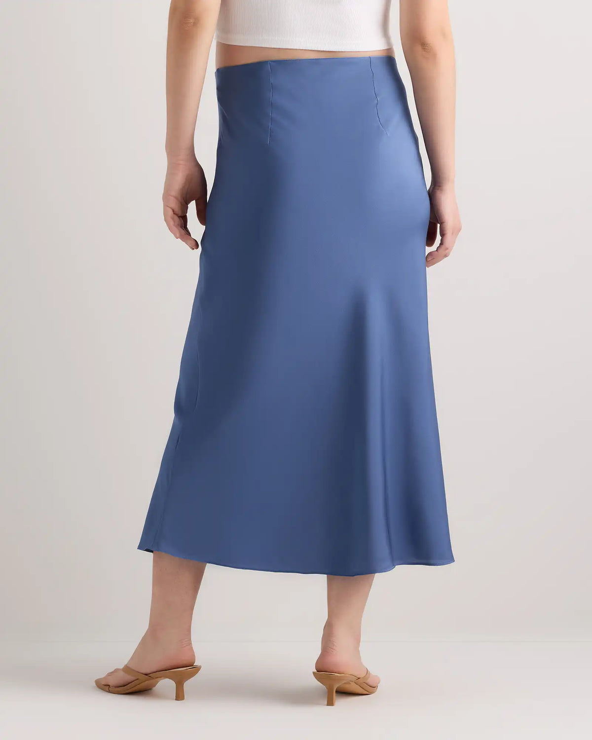 Washable Stretch Silk Maternity Skirt