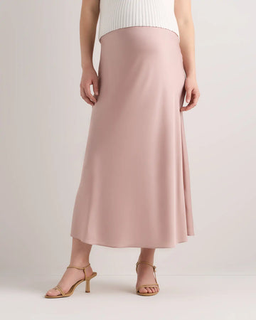 Washable Stretch Silk Maternity Skirt