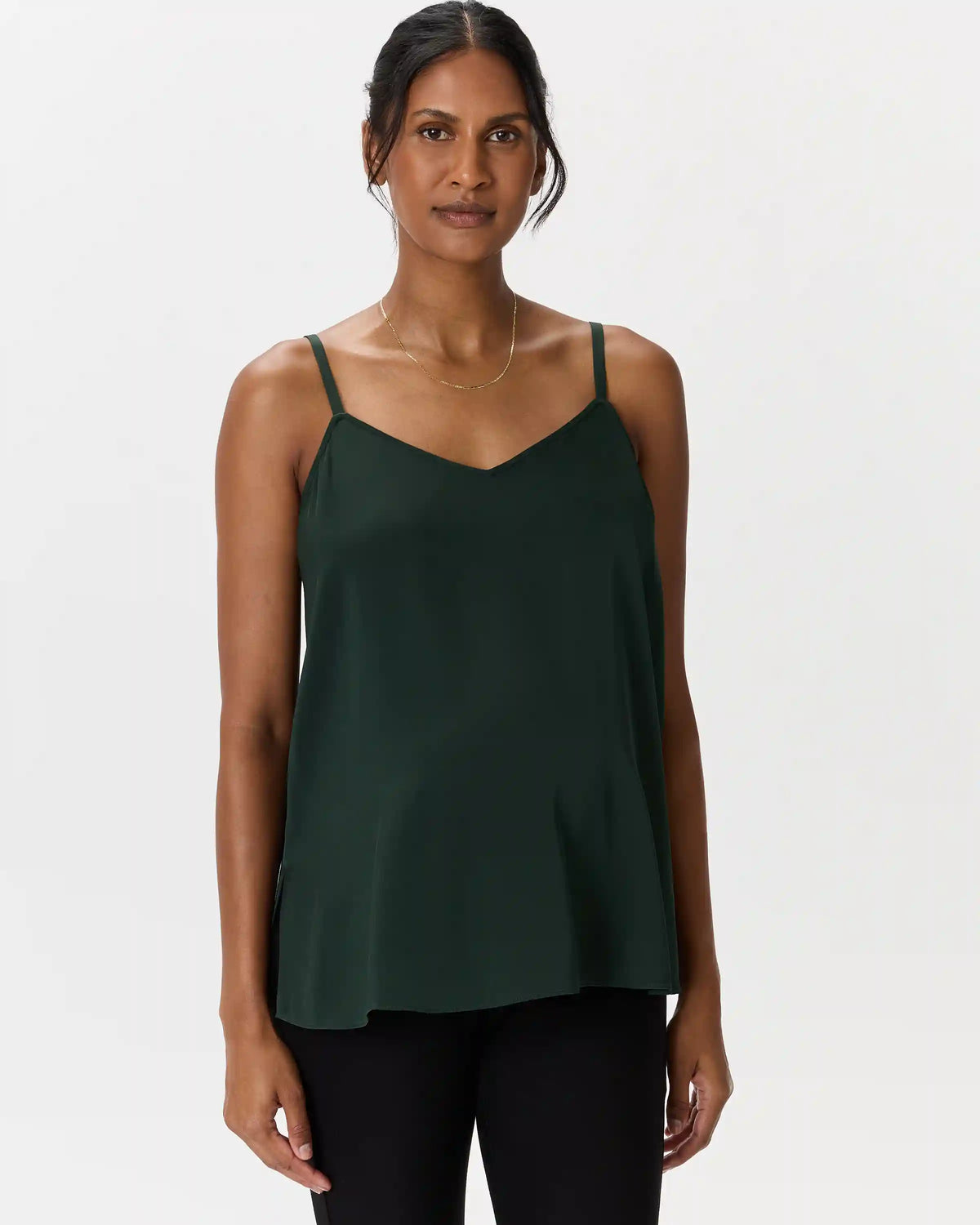 Washable Stretch Silk V-Neck Maternity Cami