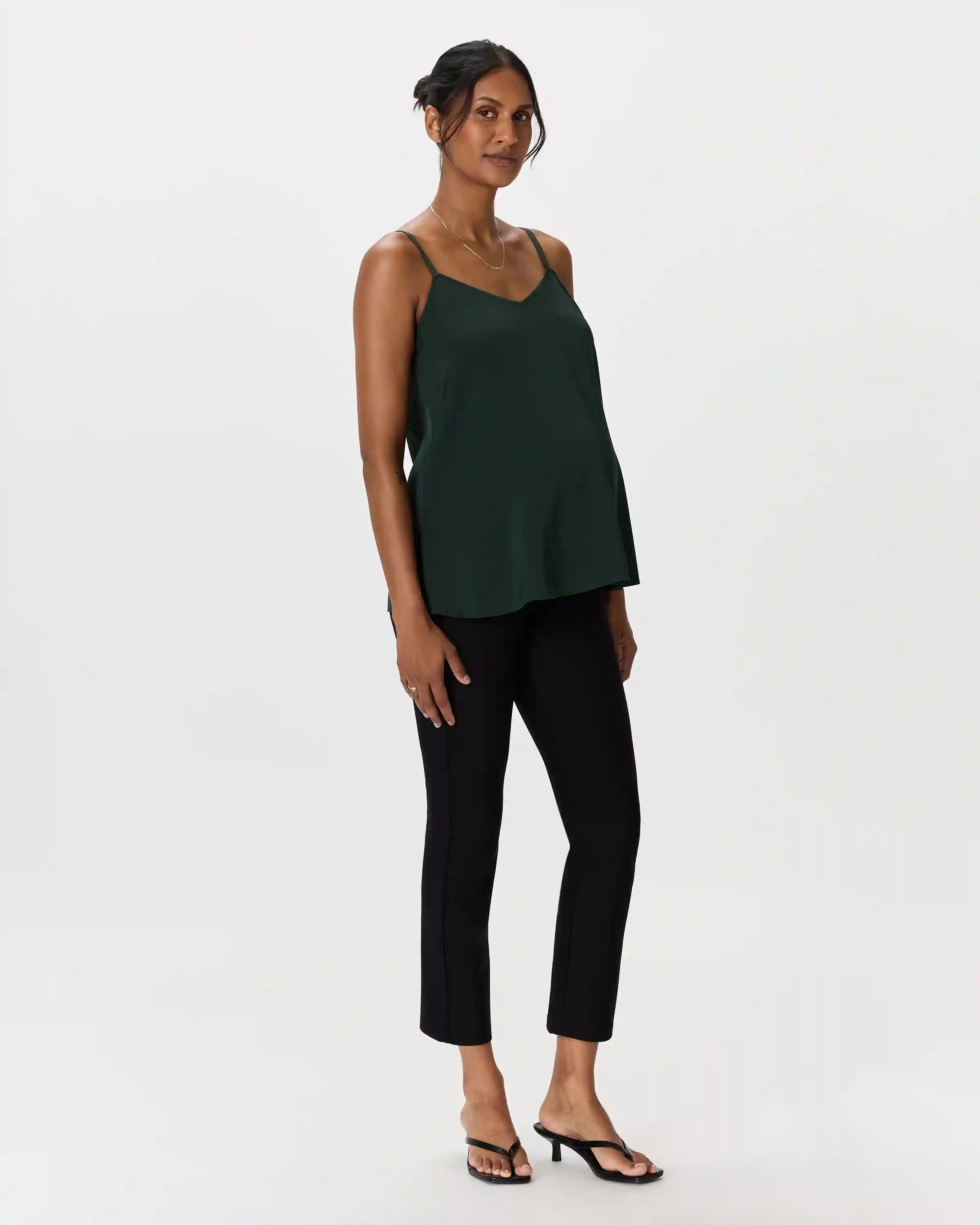 Washable Stretch Silk V-Neck Maternity Cami