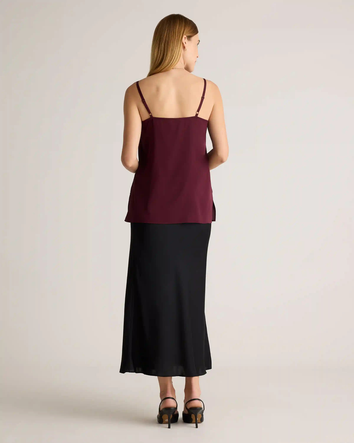 Washable Stretch Silk V-Neck Maternity Cami