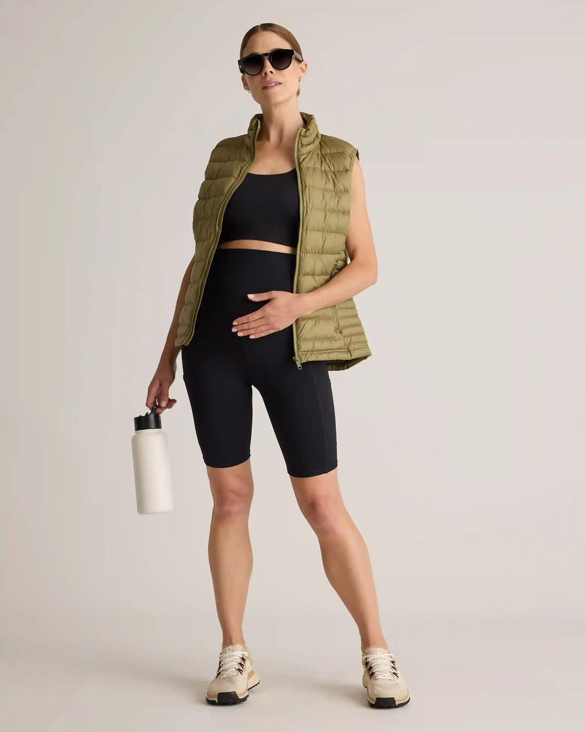 Ultra-Form Maternity Pocket Bike Short 9"