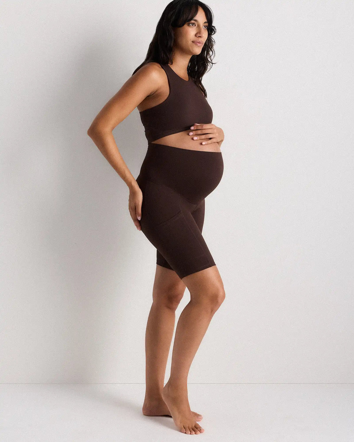 Ultra-Form Maternity Pocket Bike Short 9"