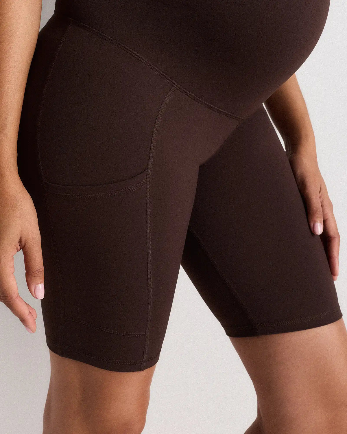 Ultra-Form Maternity Pocket Bike Short 9"