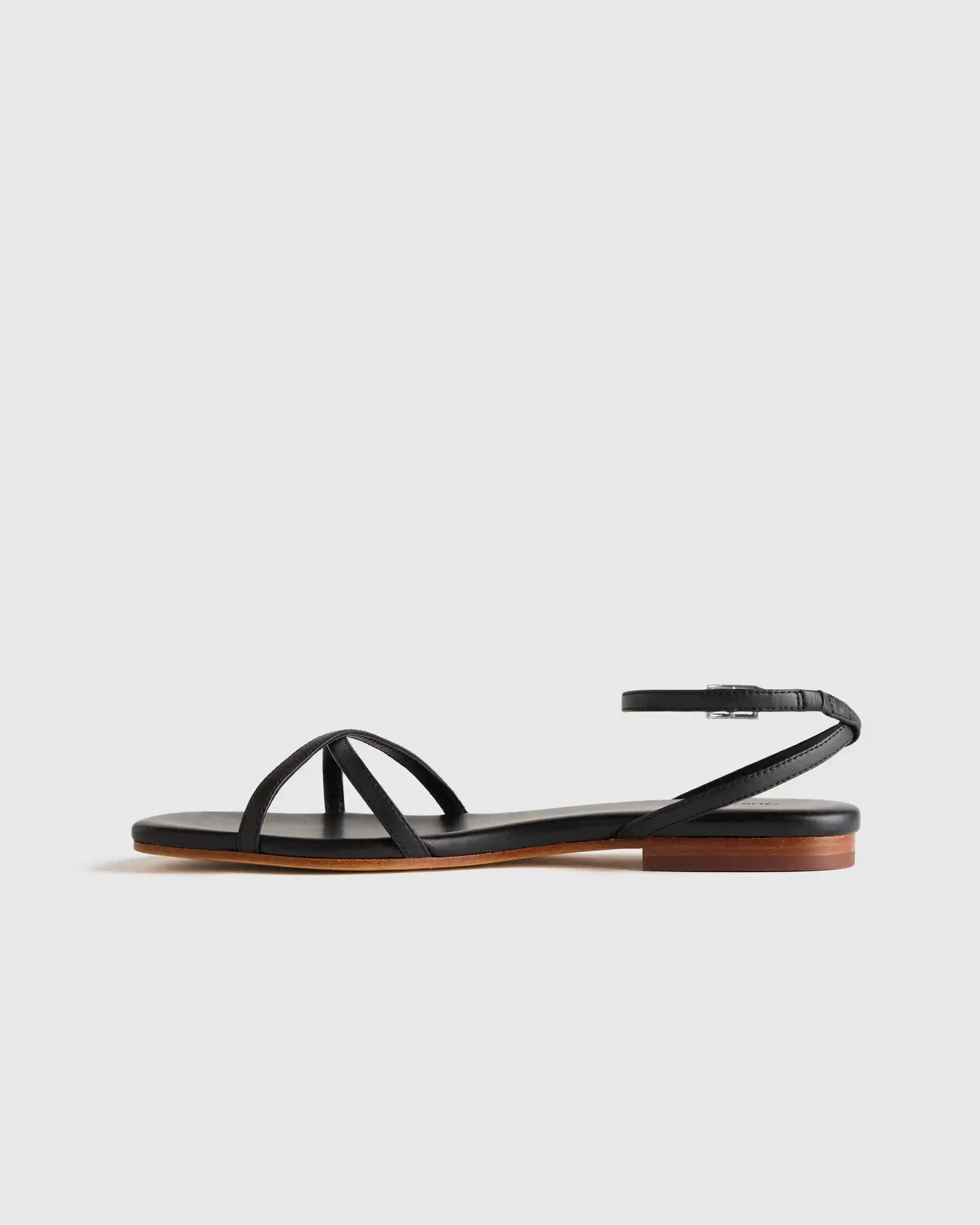 Italian Leather Ankle Strap Sandal