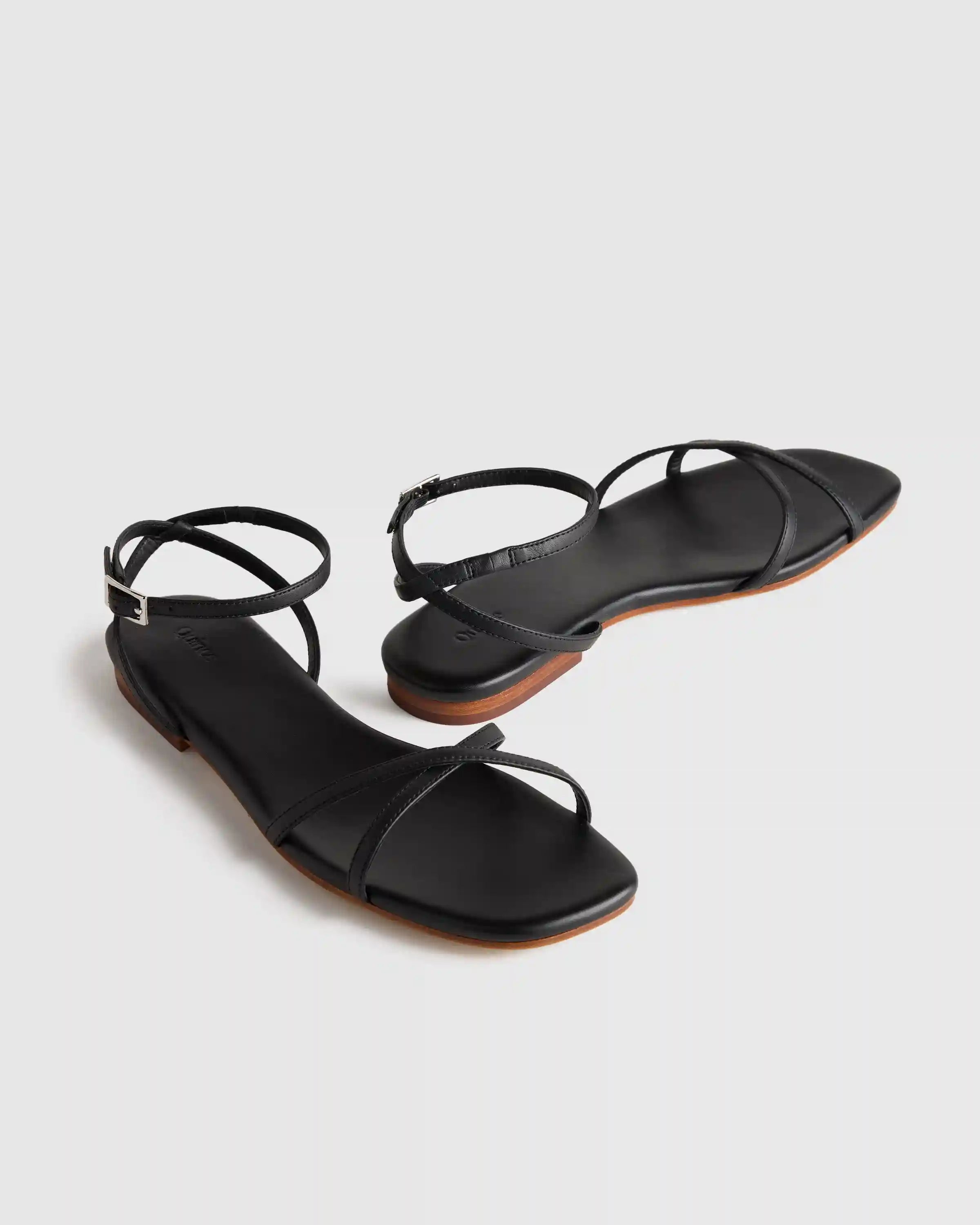 Italian Leather Ankle Strap Sandal