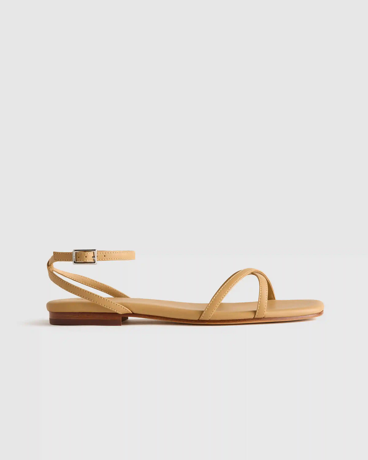 Italian Leather Ankle Strap Sandal