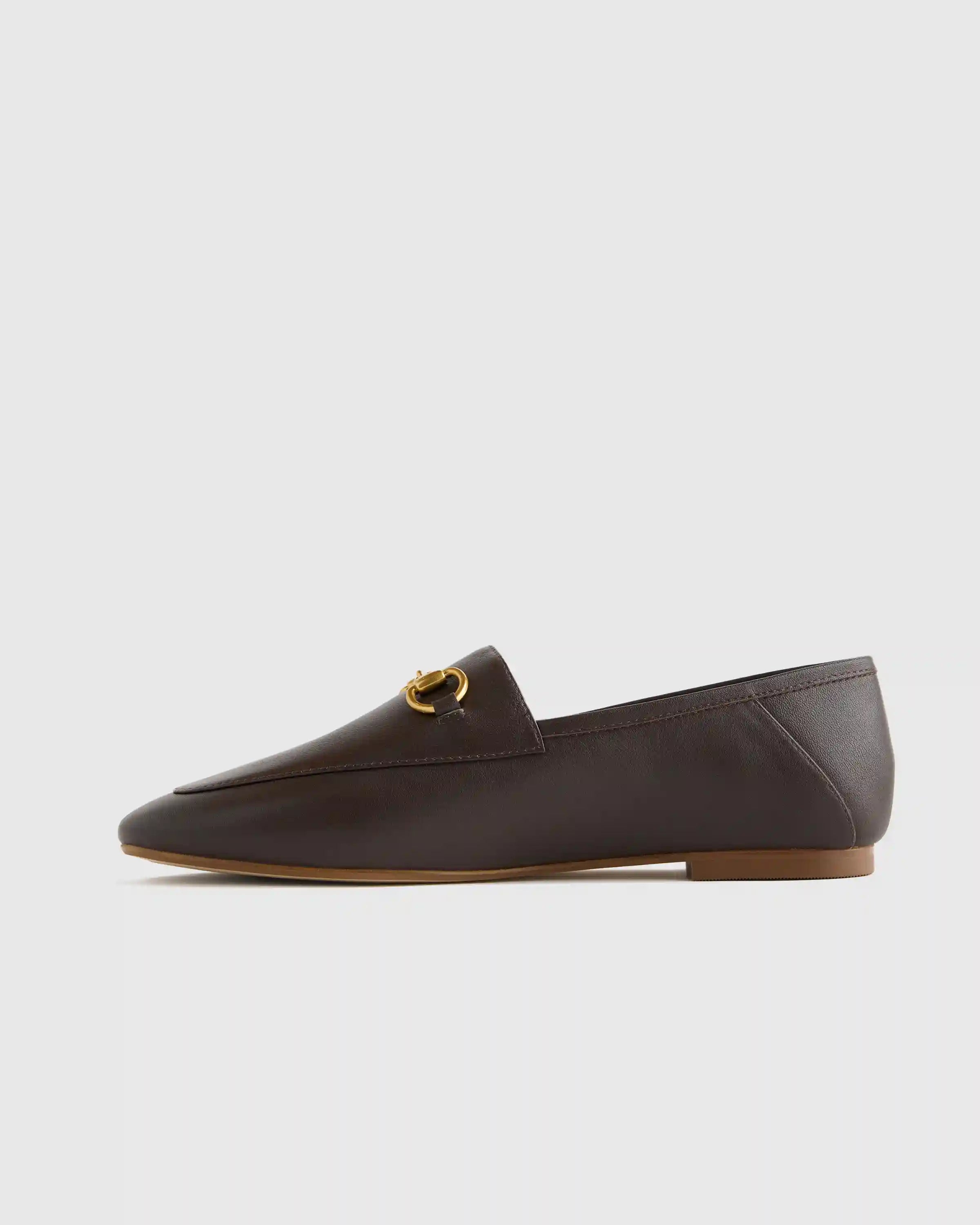 Italian Leather Horsebit Loafer