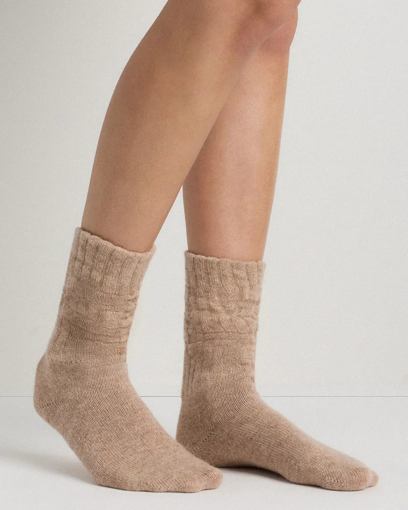 Mongolian Cashmere Slouch Sock