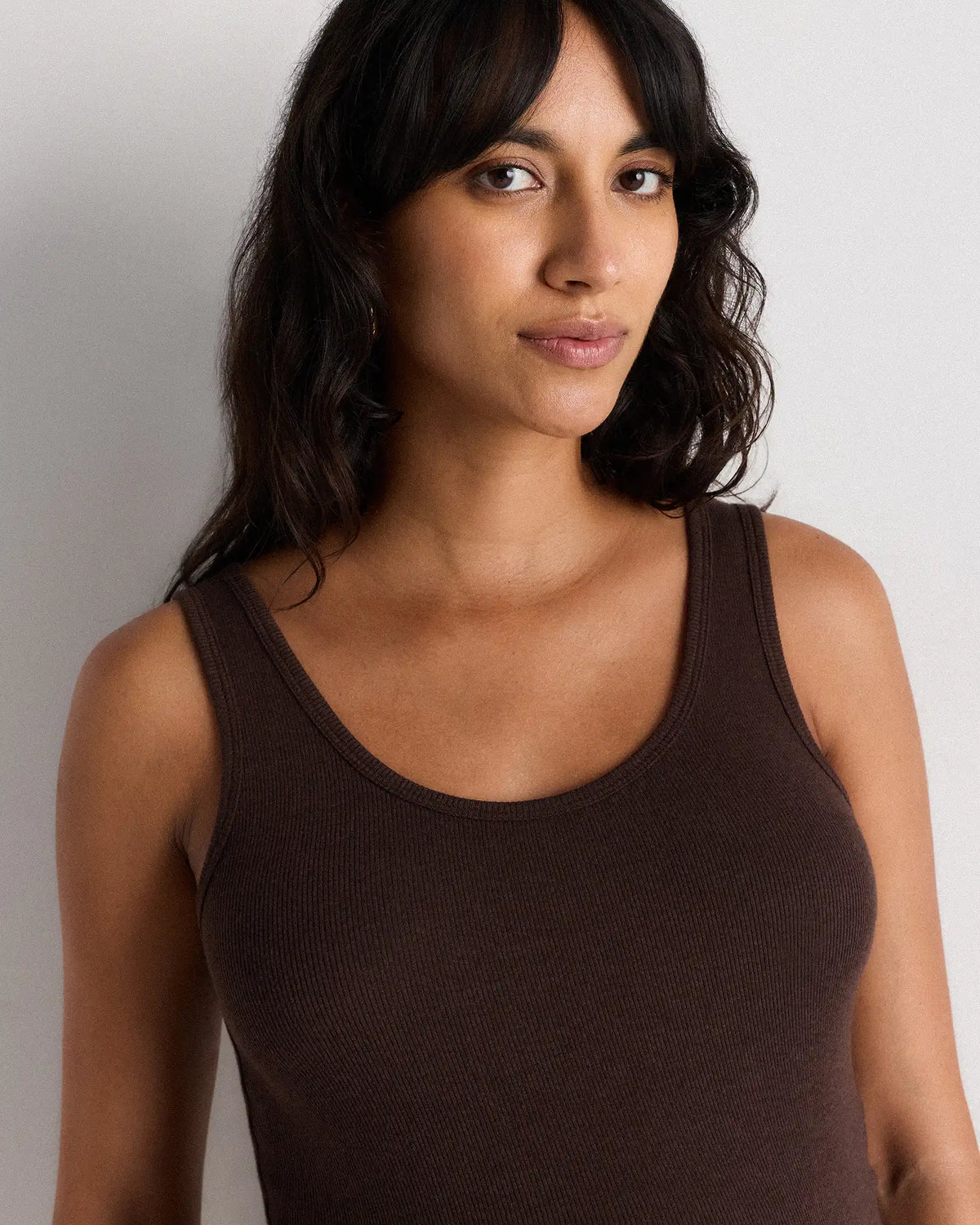 Bamboo Rib Maternity Scoop Neck Tank