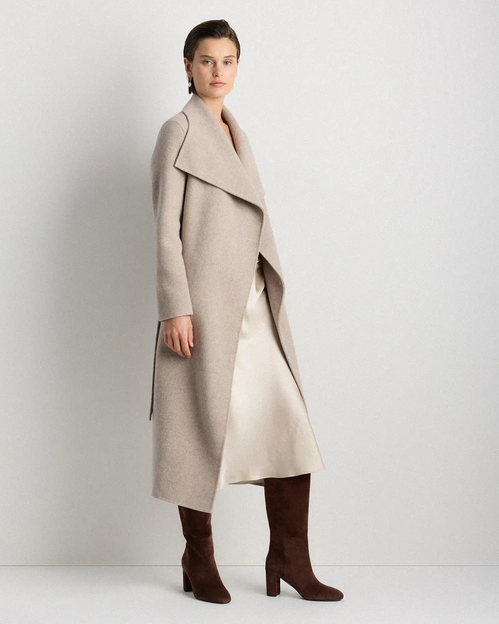 Italian Suede Block Heel Boots