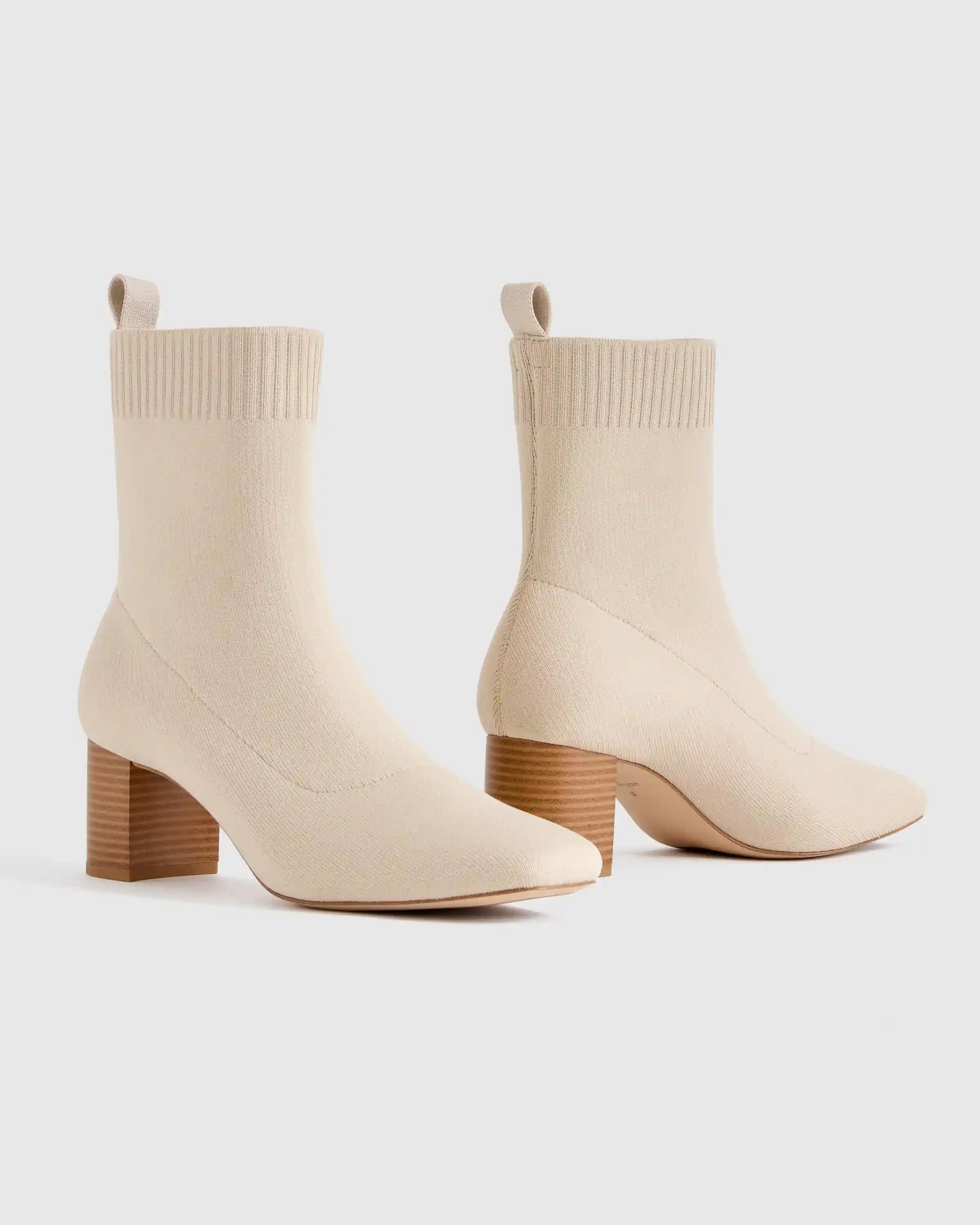 Eco Knit Heeled Bootie