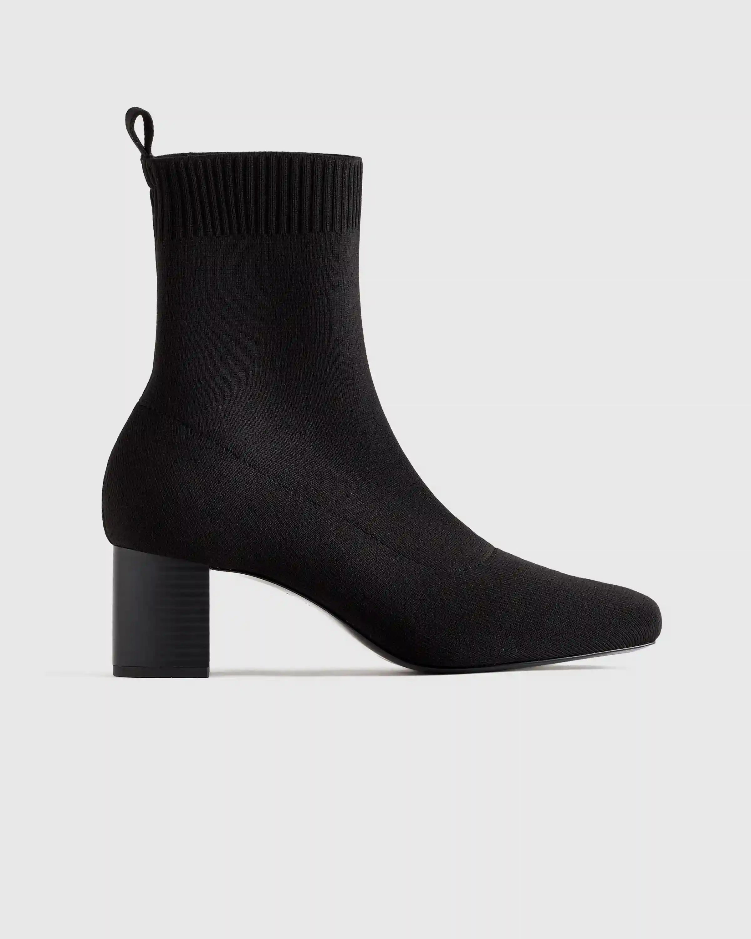 Eco Knit Heeled Bootie