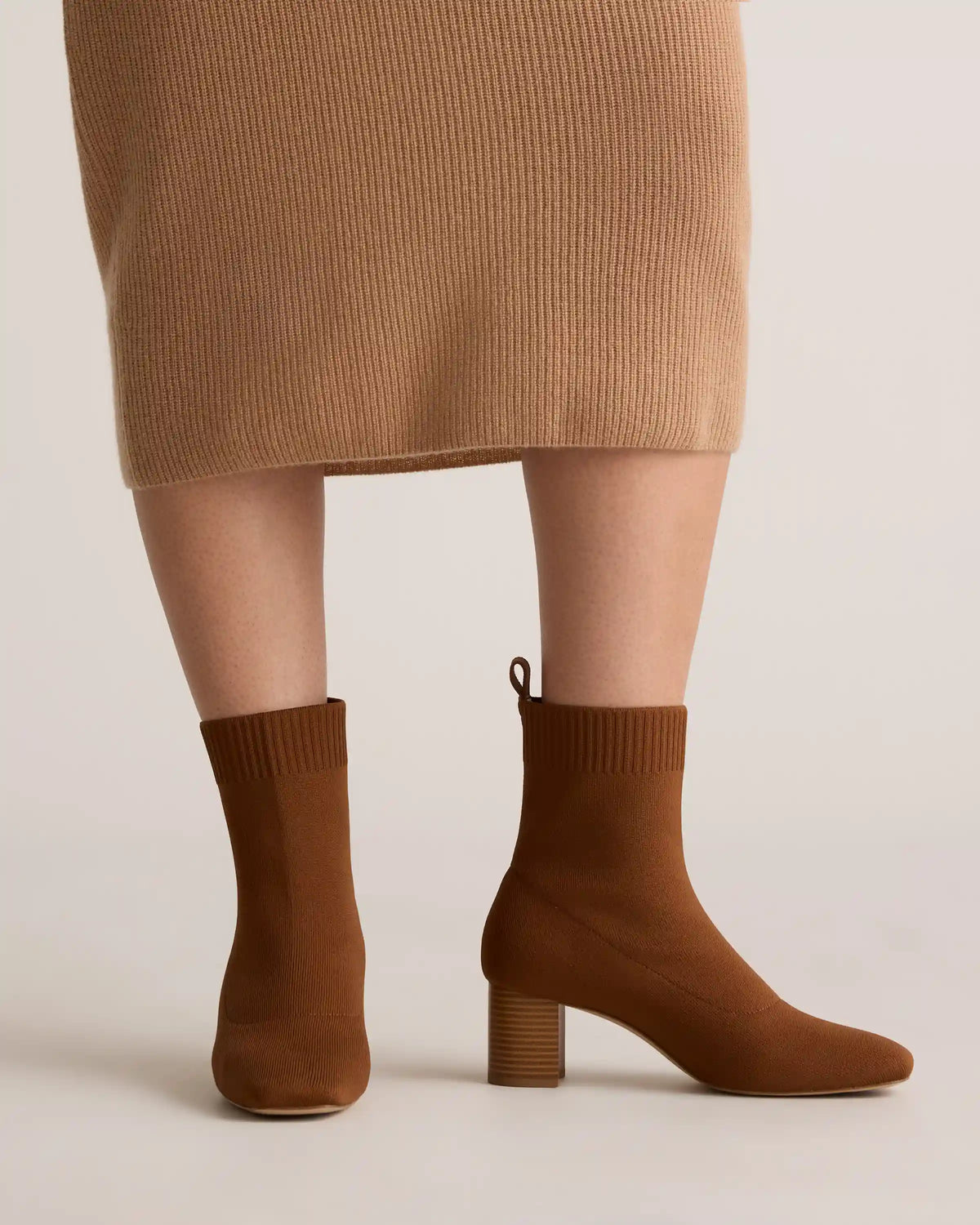 Eco Knit Heeled Bootie