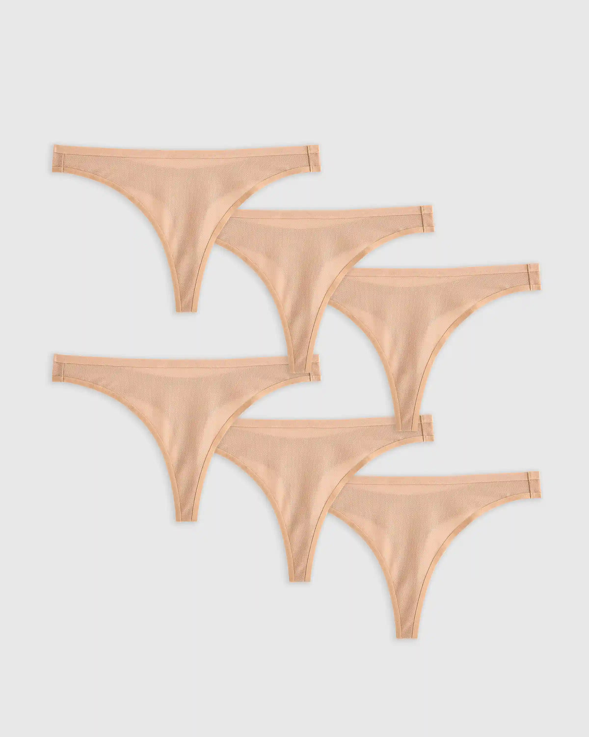 Belgian Mesh Sheer Thong (6-Pack)