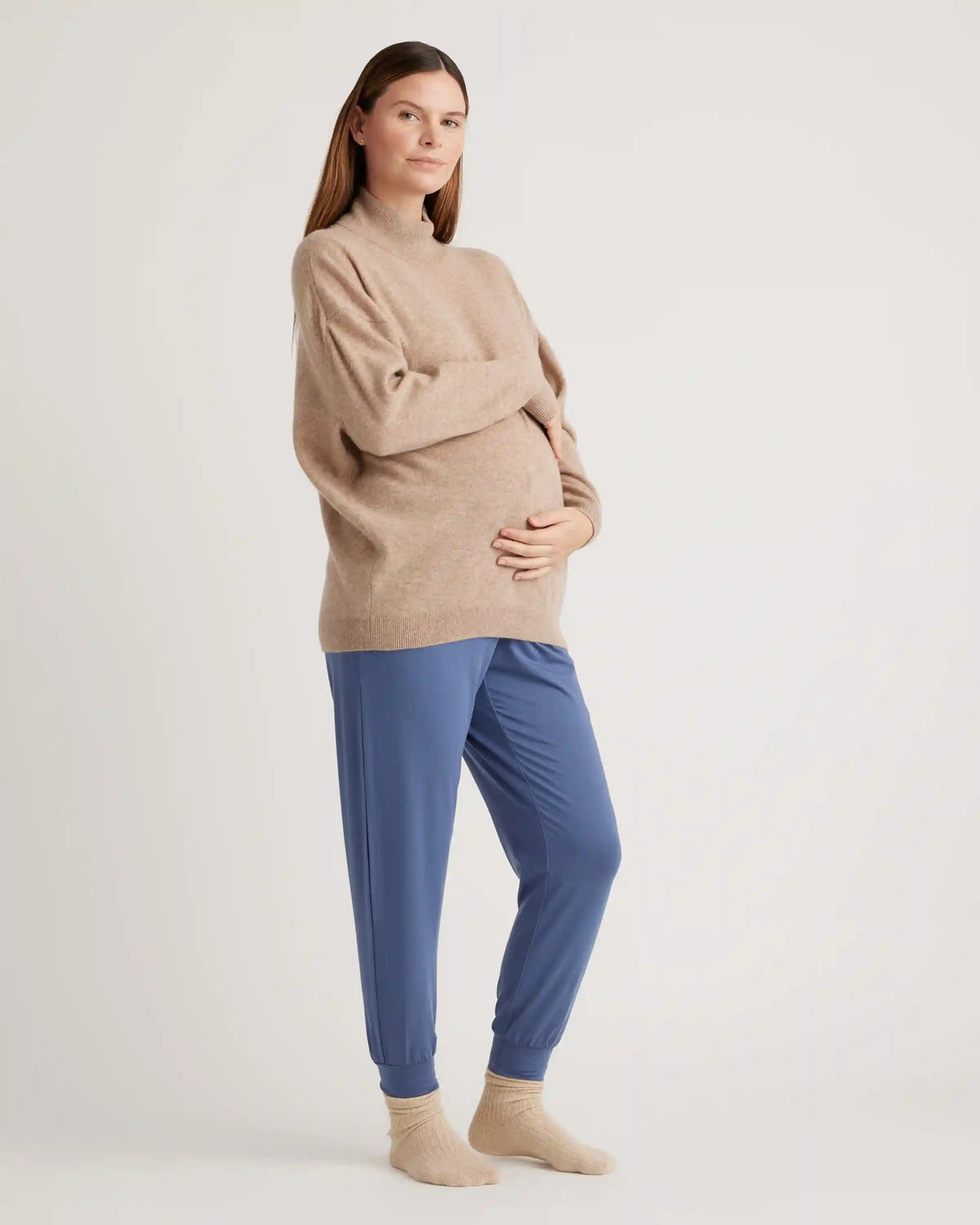 Tencel Jersey Maternity Under Belly Lounge Joggers