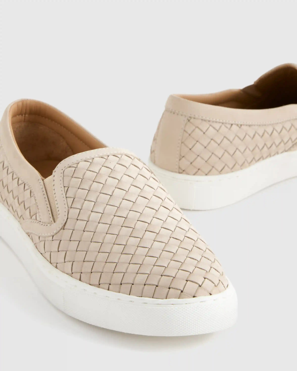100% Handwoven Leather Slip On Sneaker