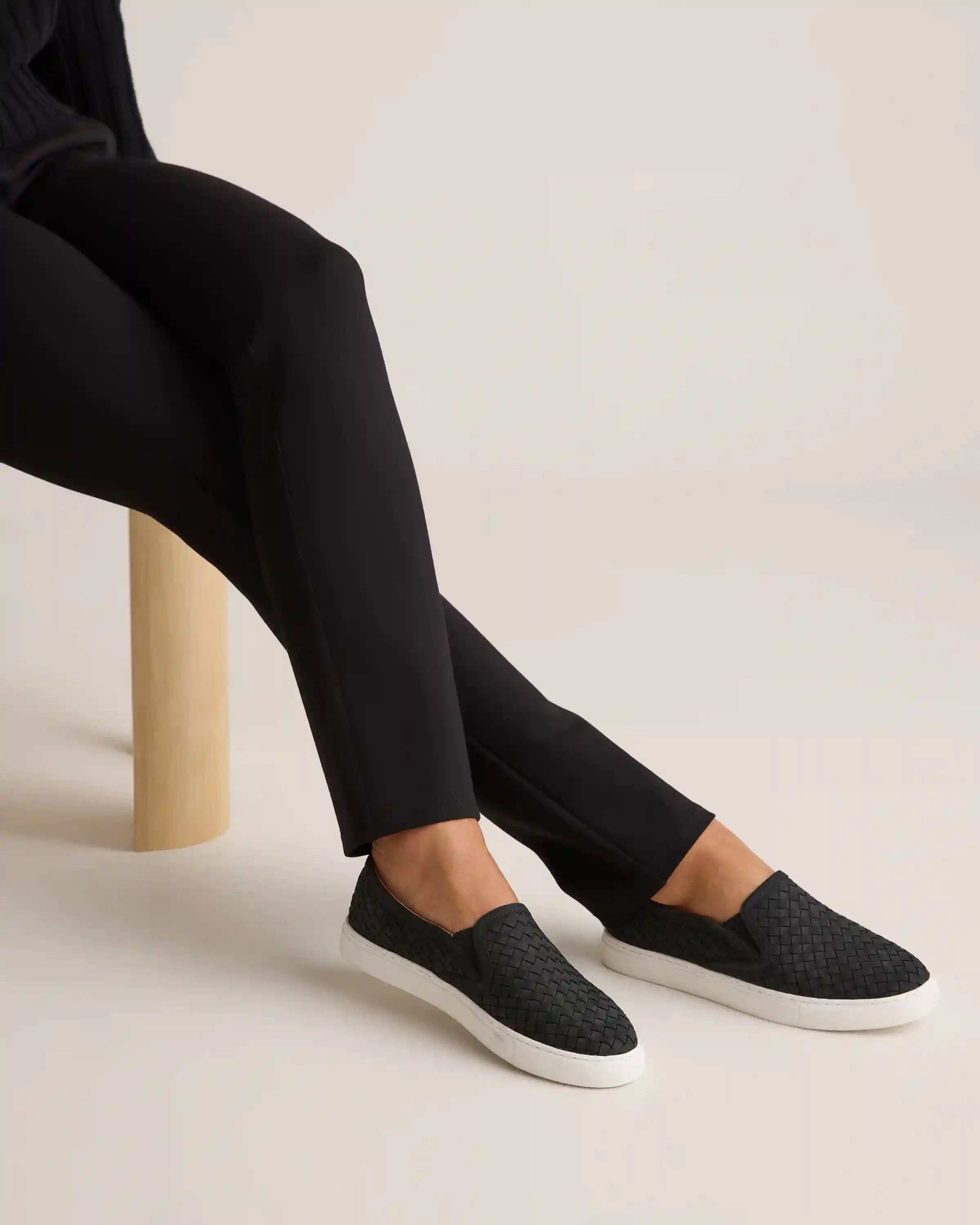 100% Handwoven Leather Slip On Sneaker