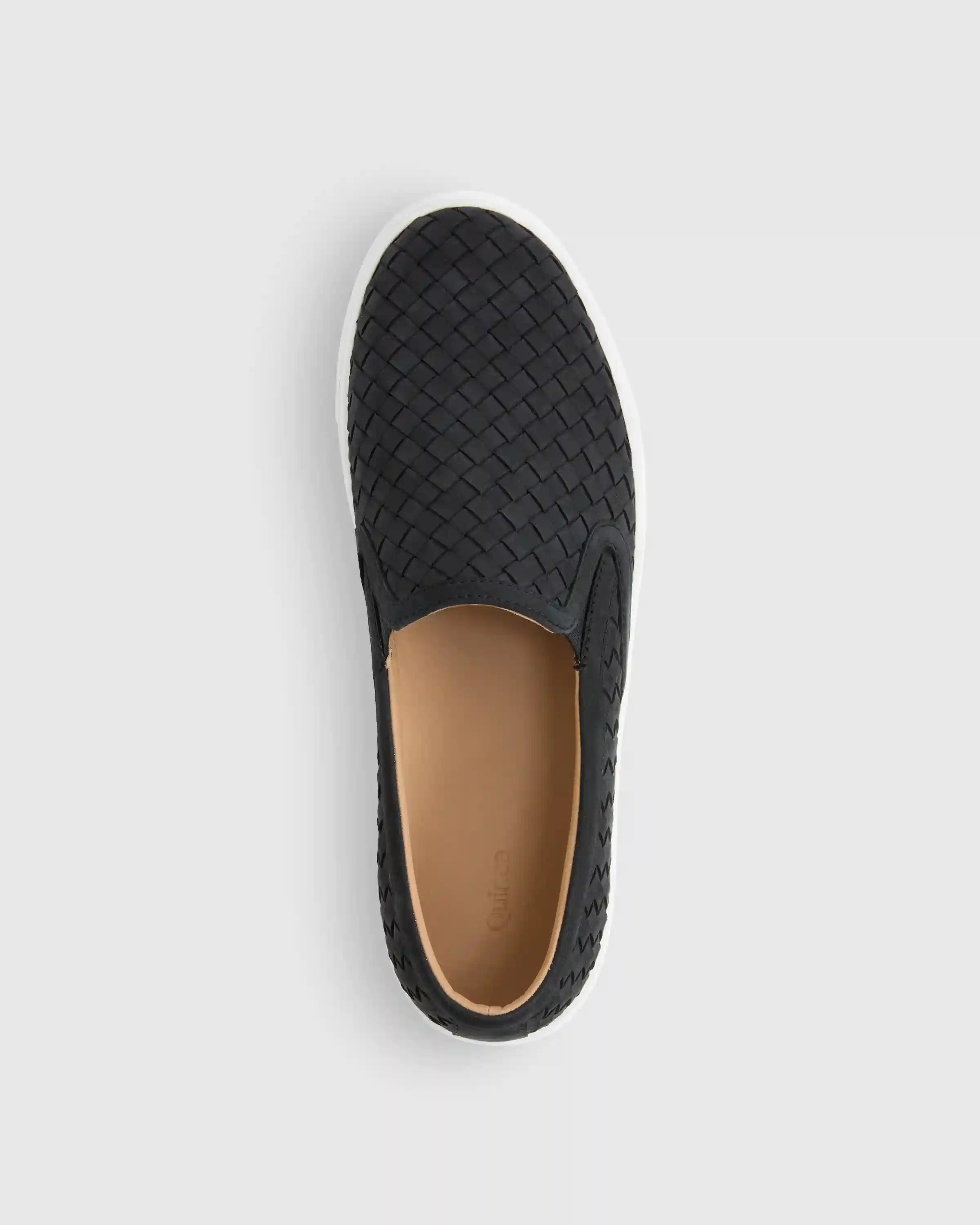 100% Handwoven Leather Slip On Sneaker