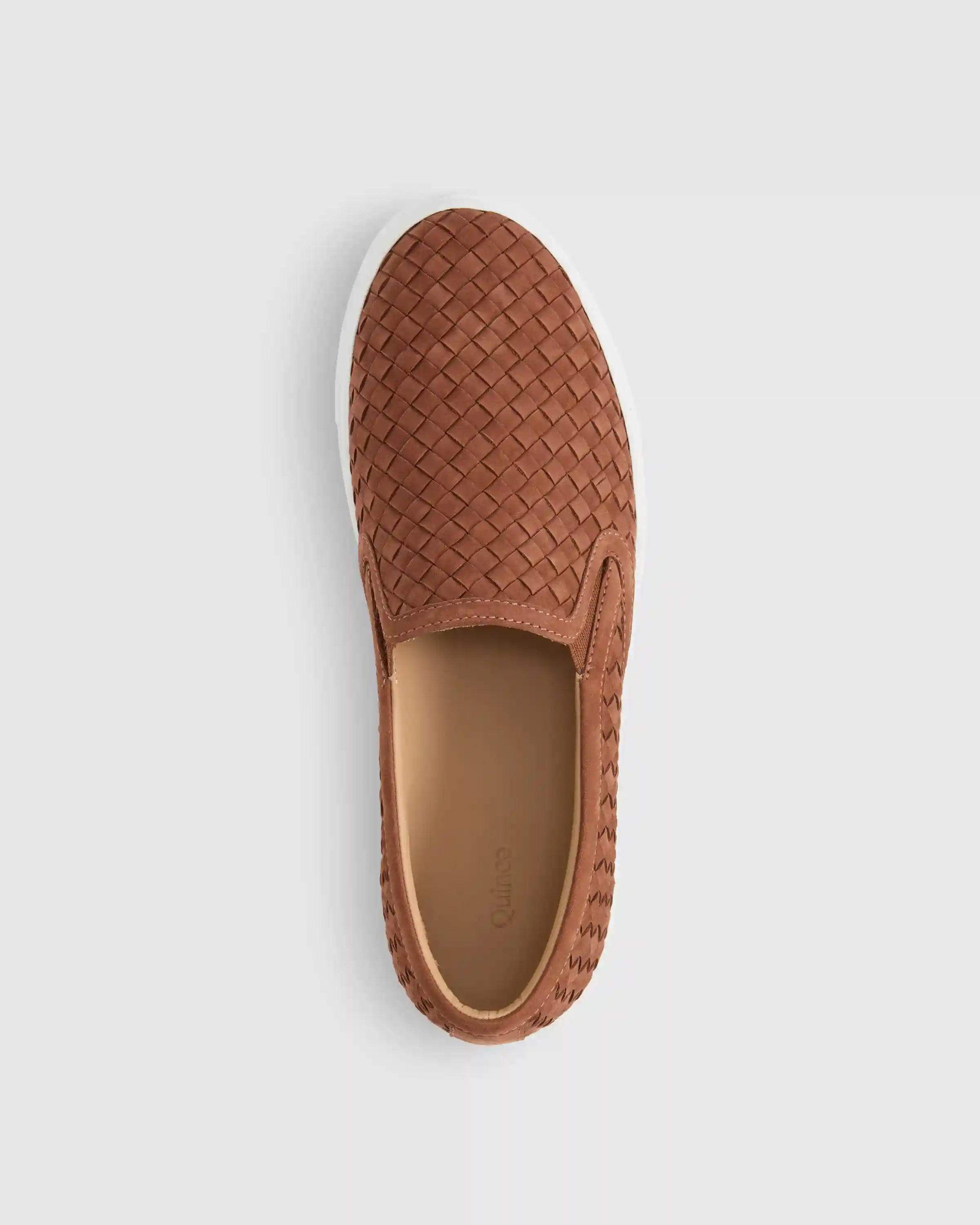 100% Handwoven Leather Slip On Sneaker