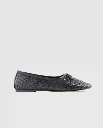 Italian Leather Handwoven Ballet Flat