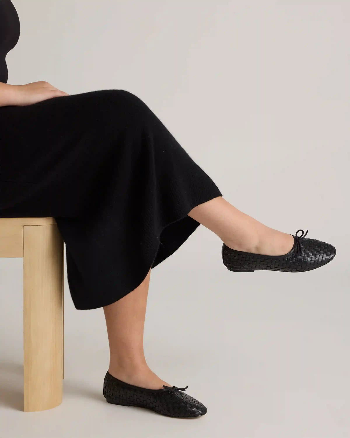 Italian Leather Handwoven Ballet Flat